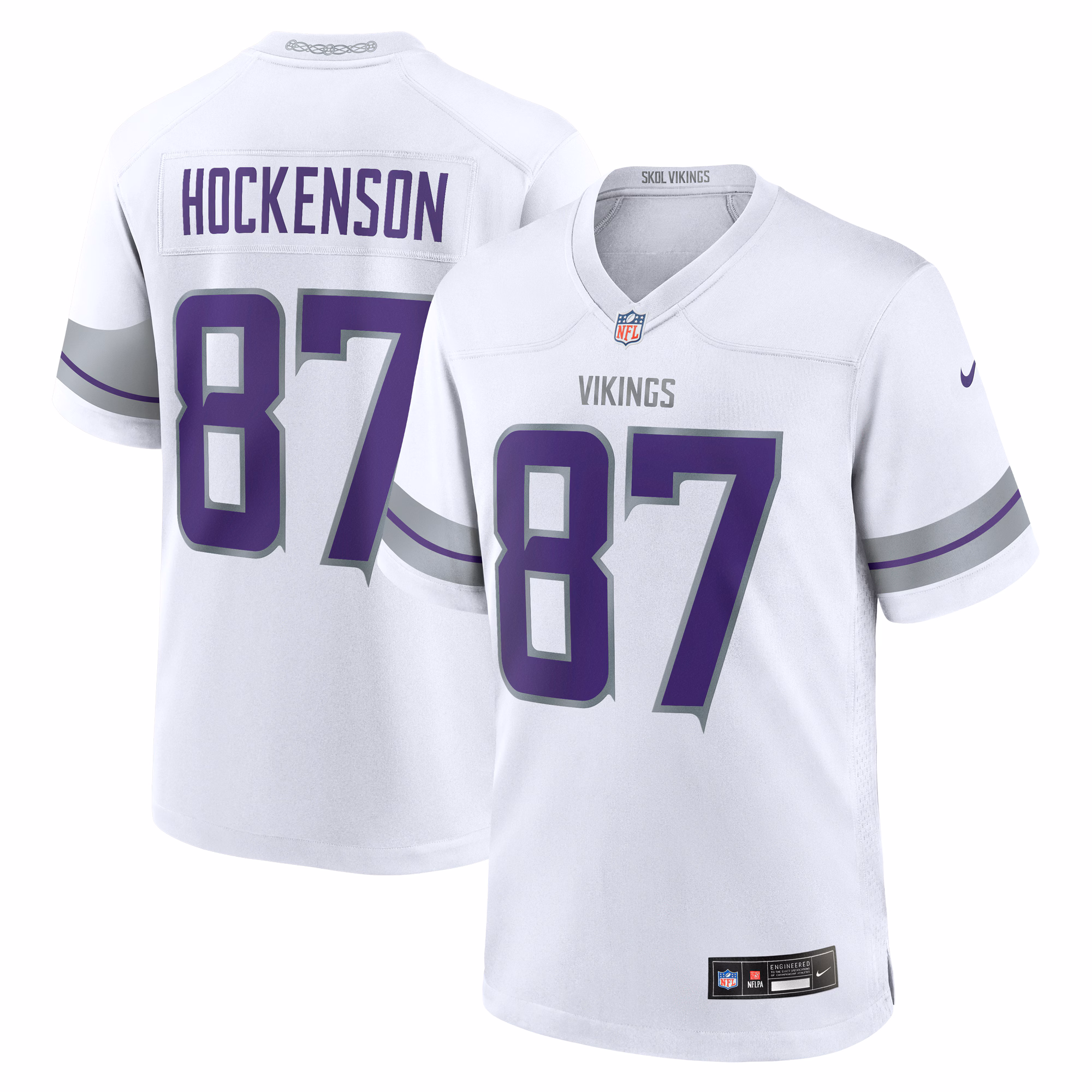 T.J. Hockenson Minnesota Vikings Alternate Game Player Jersey - White