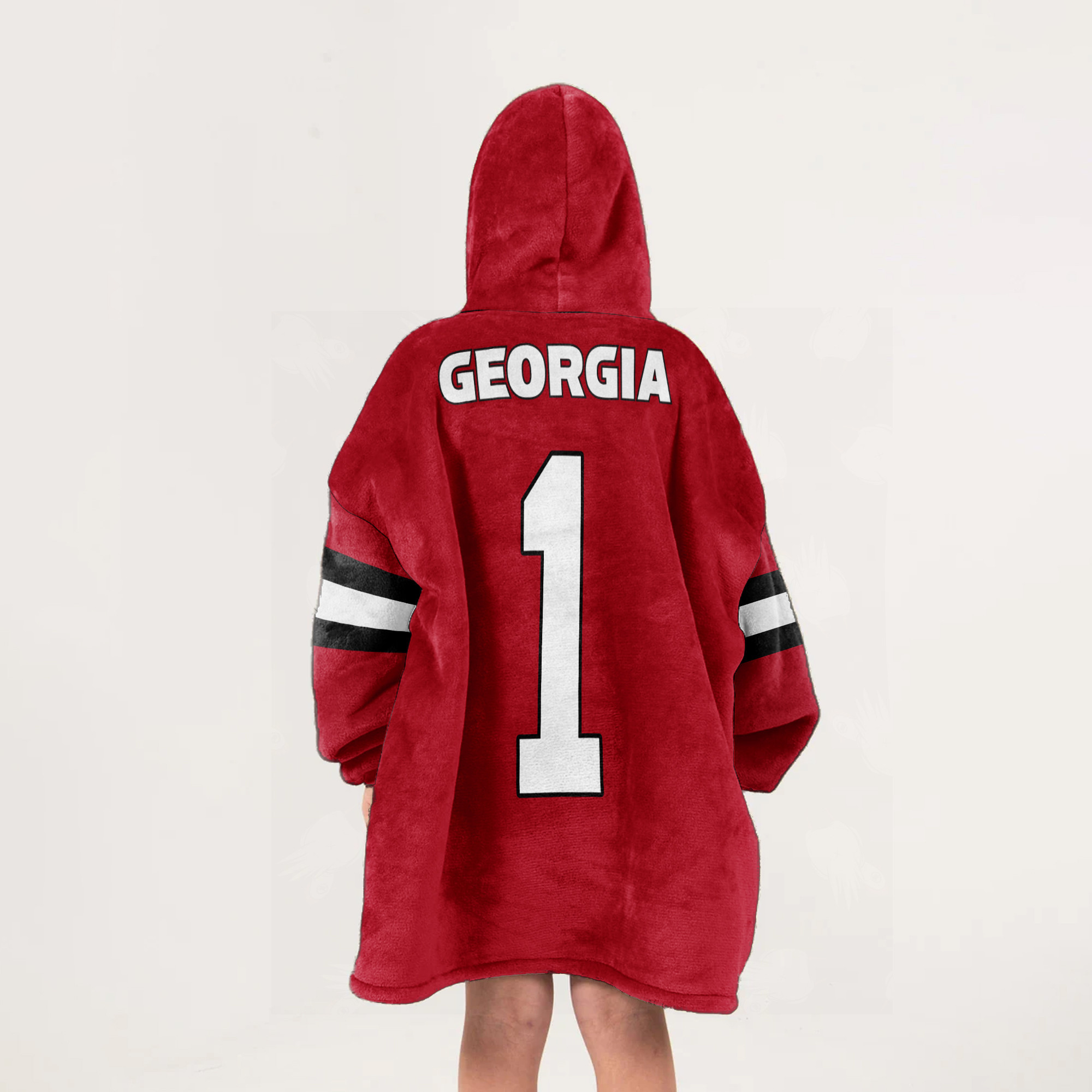 Adult 1 Georgia Football Unisex Blanket Hoodie