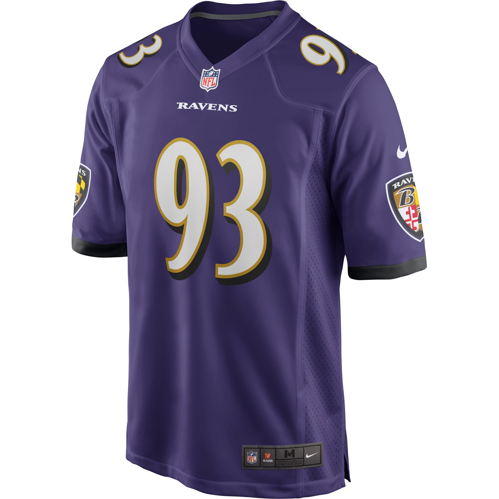 Calais Campbell Baltimore Ravens  Game Player Jersey - Purple
