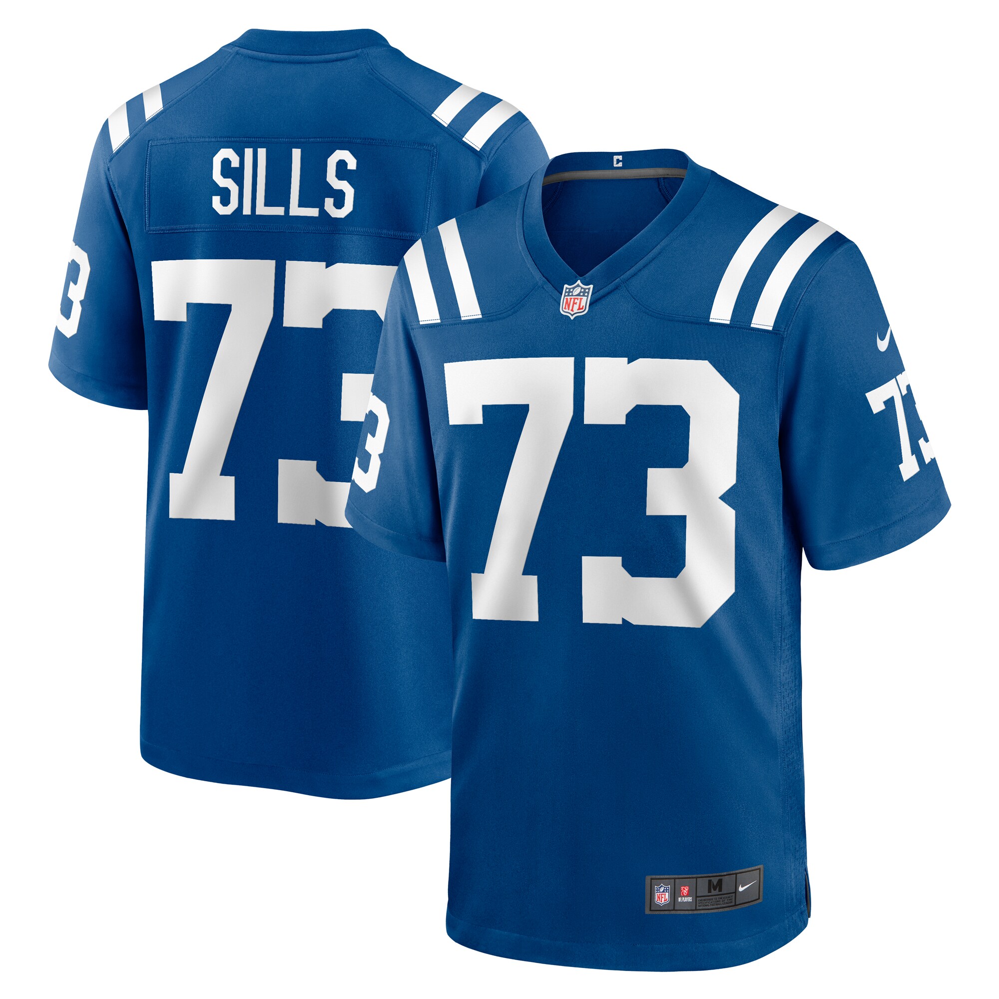 Josh Sills Indianapolis Colts Team Game Jersey -  Royal