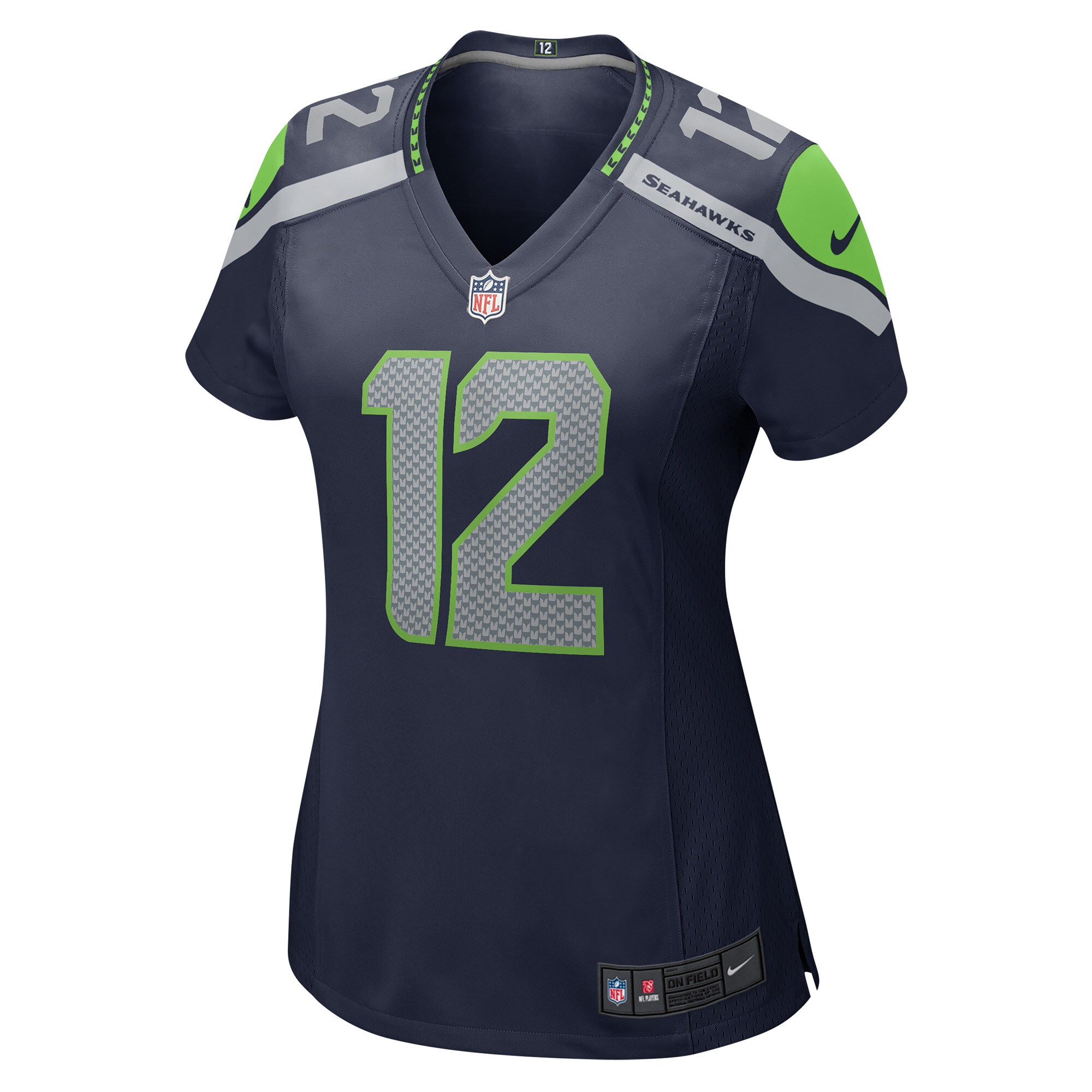12s Seattle Seahawks  Women's Game Jersey - College Navy