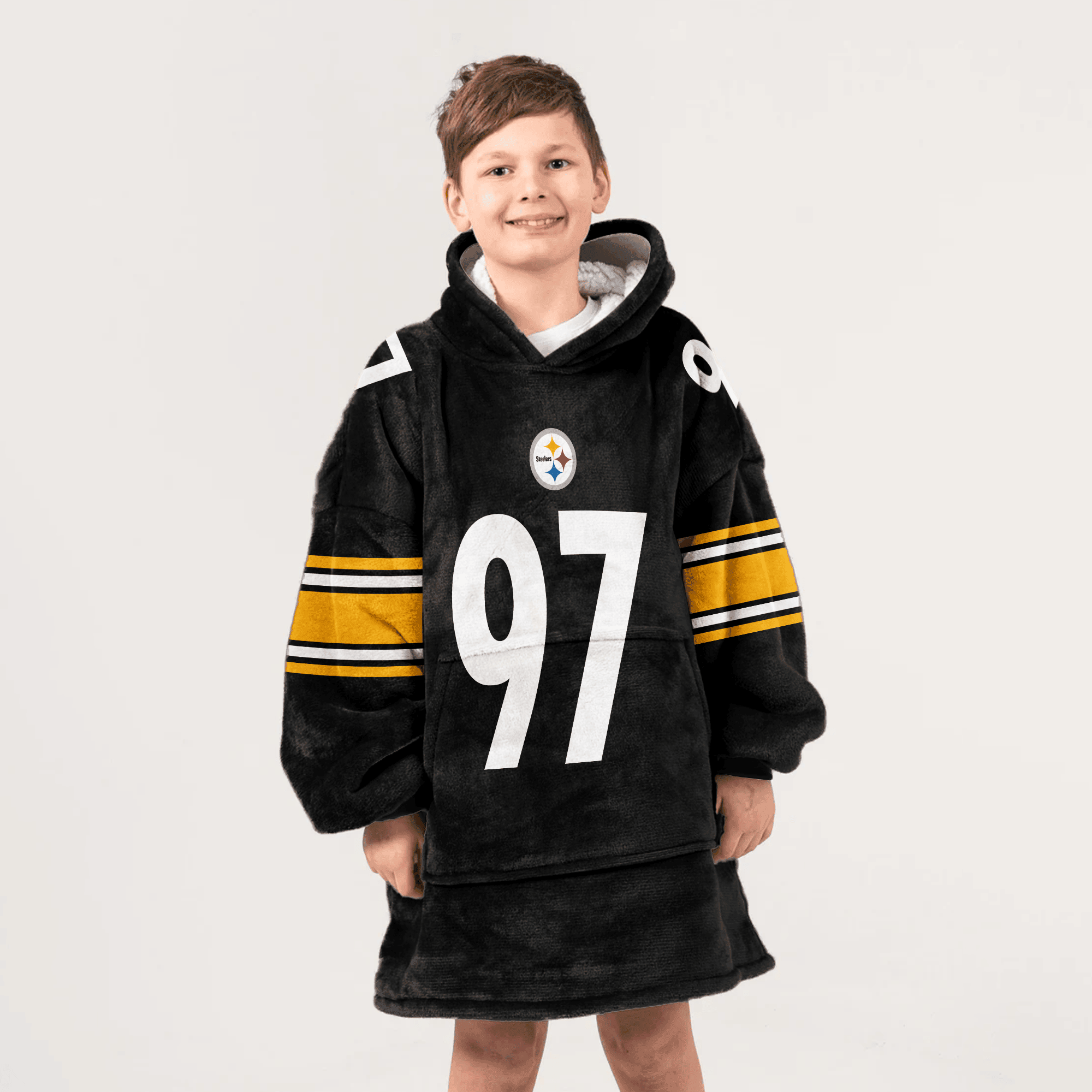 Kid 97 Pittsburgh Football Unisex Blanket Hoodie