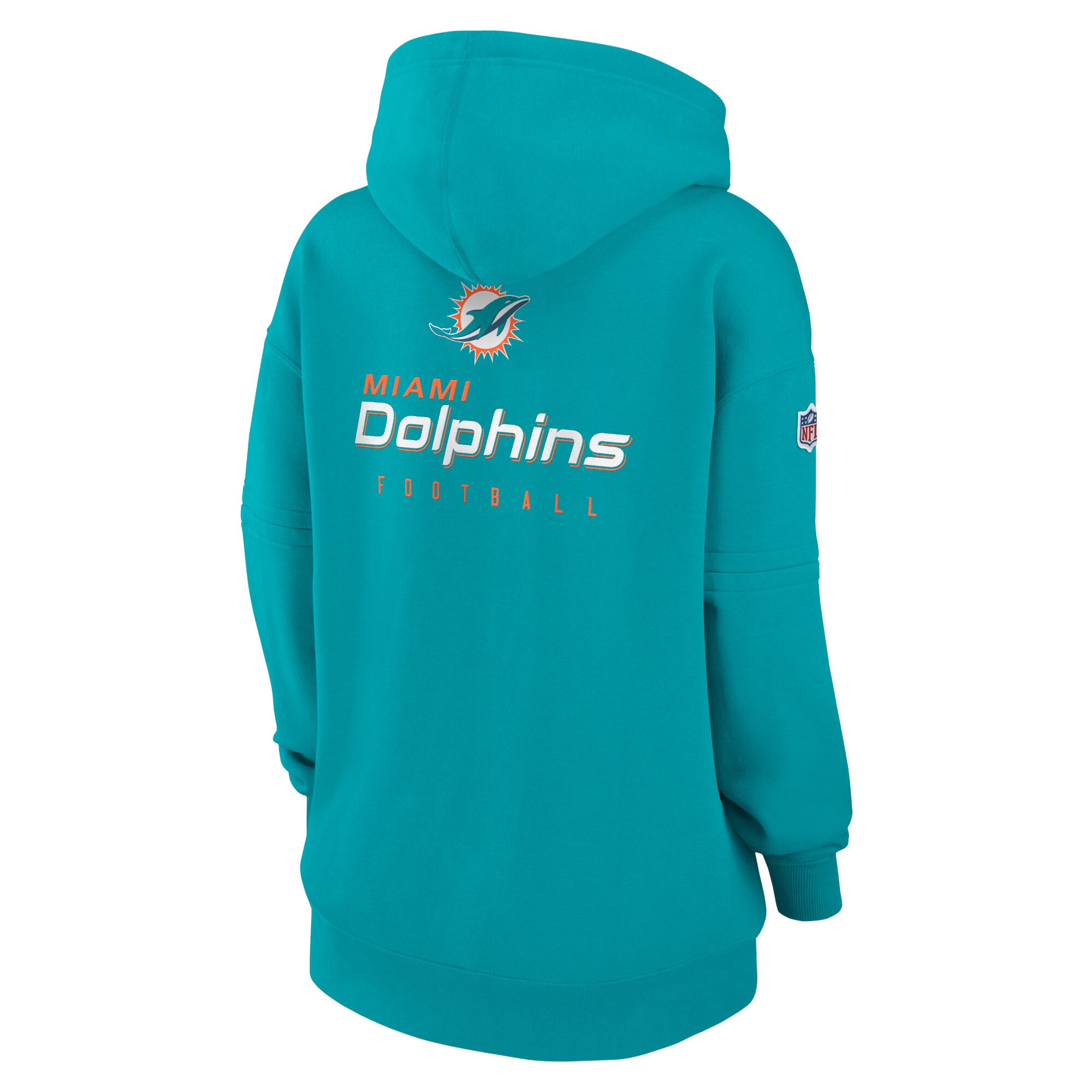 Miami Dolphins  Women's 2023 Sideline Club Fleece Pullover Hoodie - Aqua