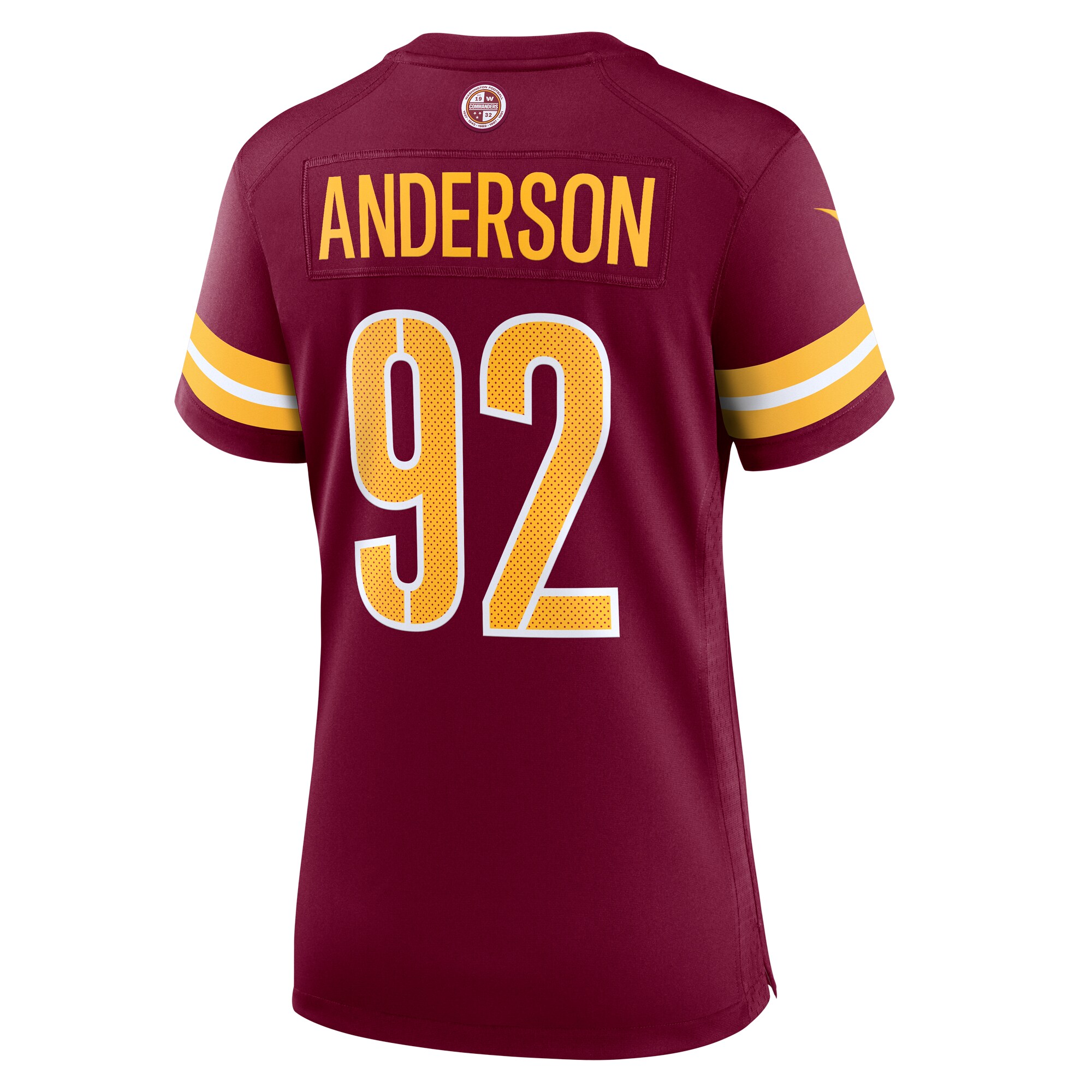 Abdullah Anderson Washington Commanders  Women's Game Player Jersey - Burgundy