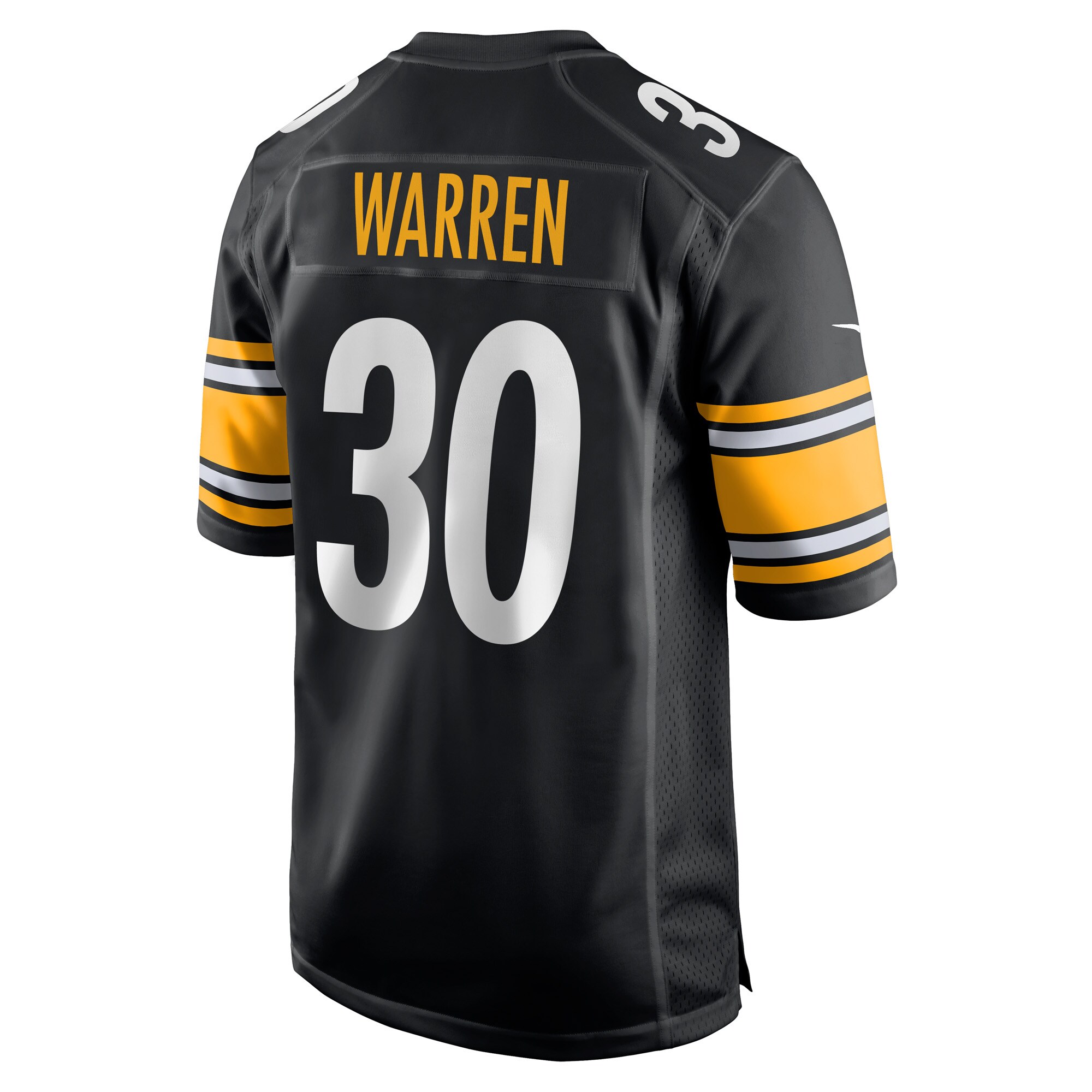 Jaylen Warren #30 Pittsburgh Steelers  Game Player Jersey - Black