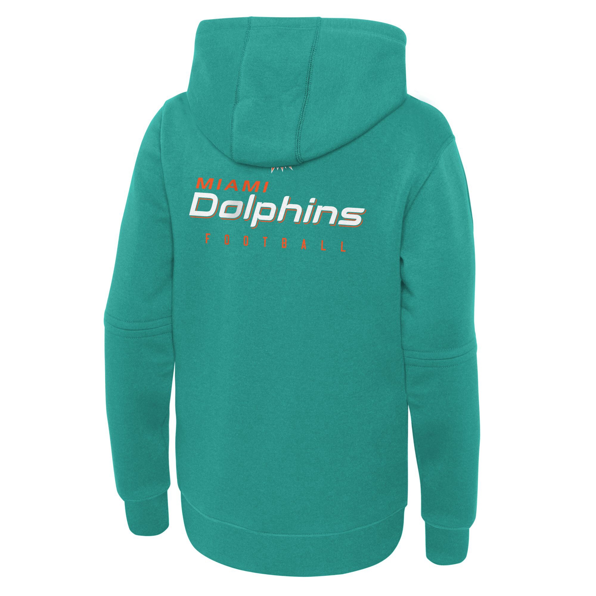 Miami Dolphins  Youth 2023 Sideline Club Fleece Pullover Hoodie - Aqua