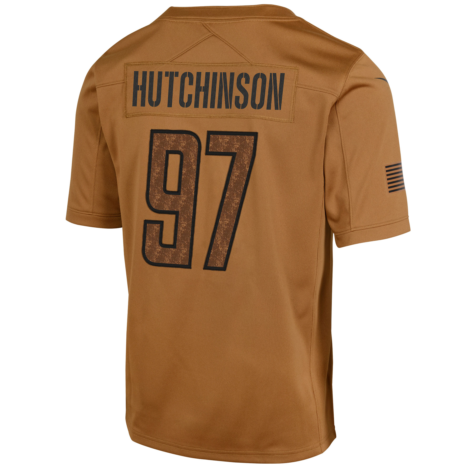 Aidan Hutchinson Detroit Lions  Youth 2023 Salute To Service Limited Jersey - Brown