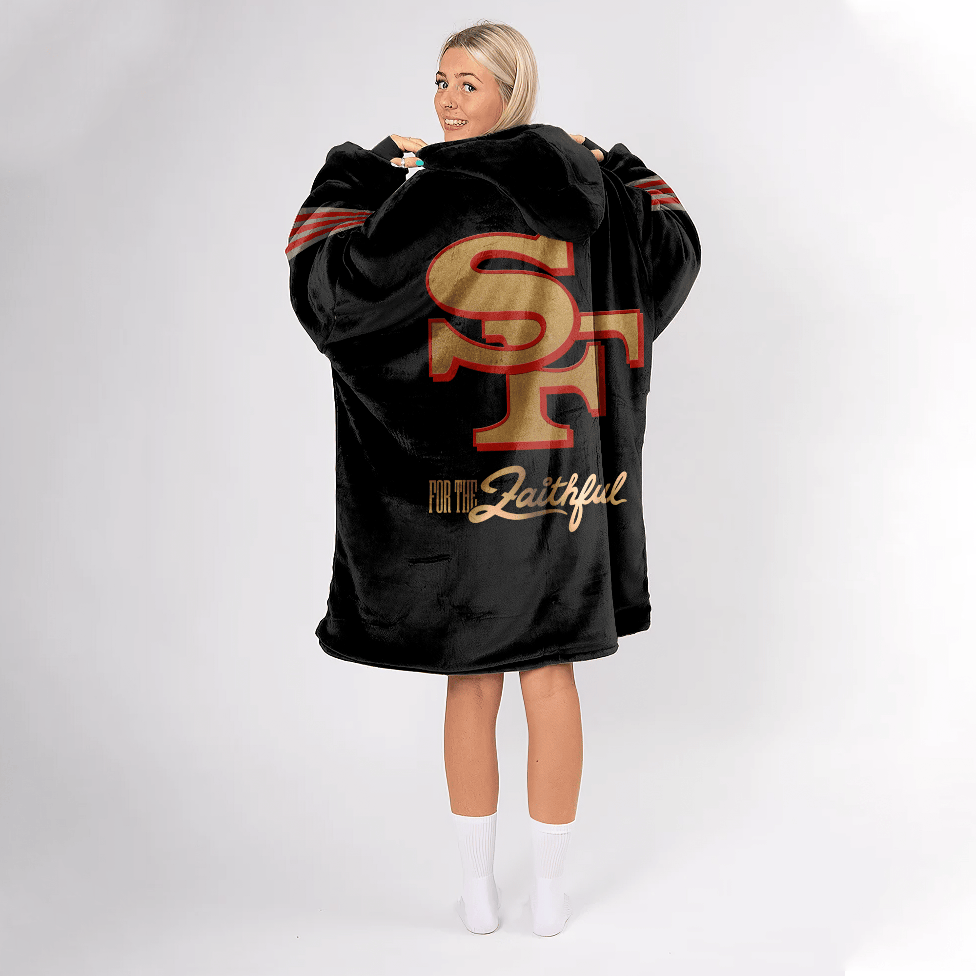 San Francisco 49ers Football Unisex Blanket Hoodie