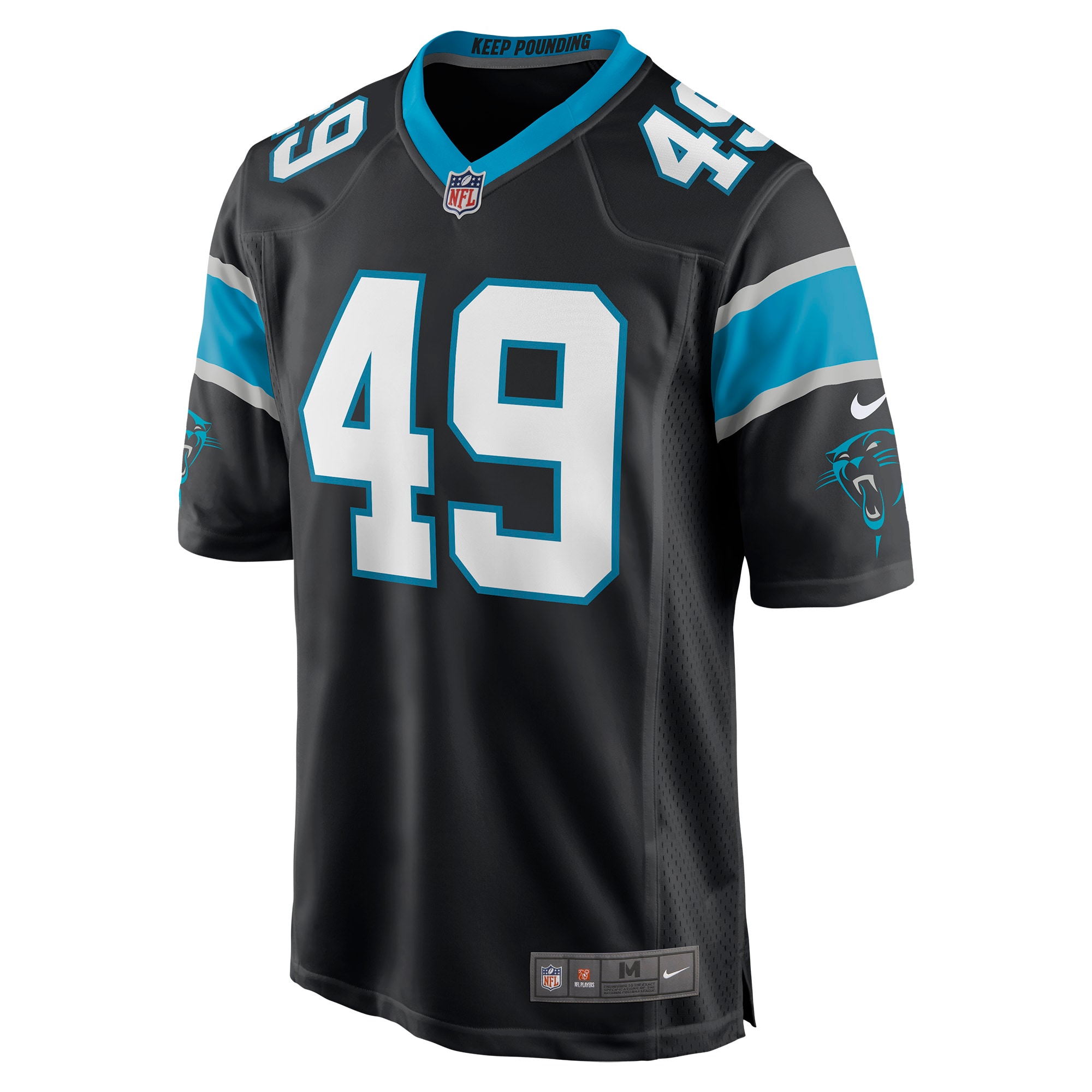 Frankie Luvu Carolina Panthers  Game Jersey - Black