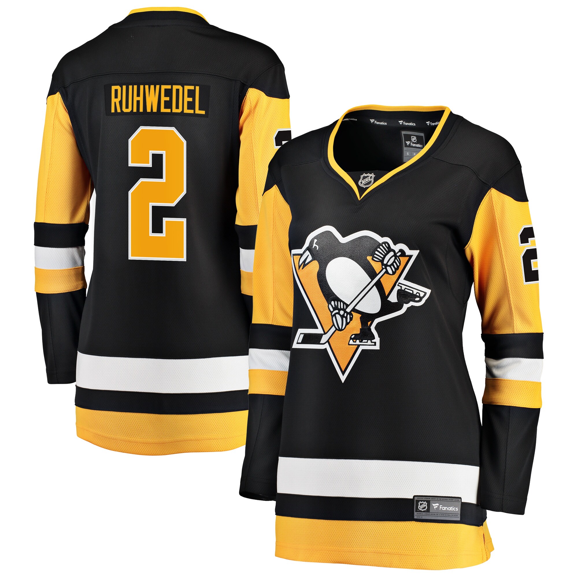 Chad Ruhwedel Pittsburgh Penguins Women's Premier Breakaway Player Jersey - Black