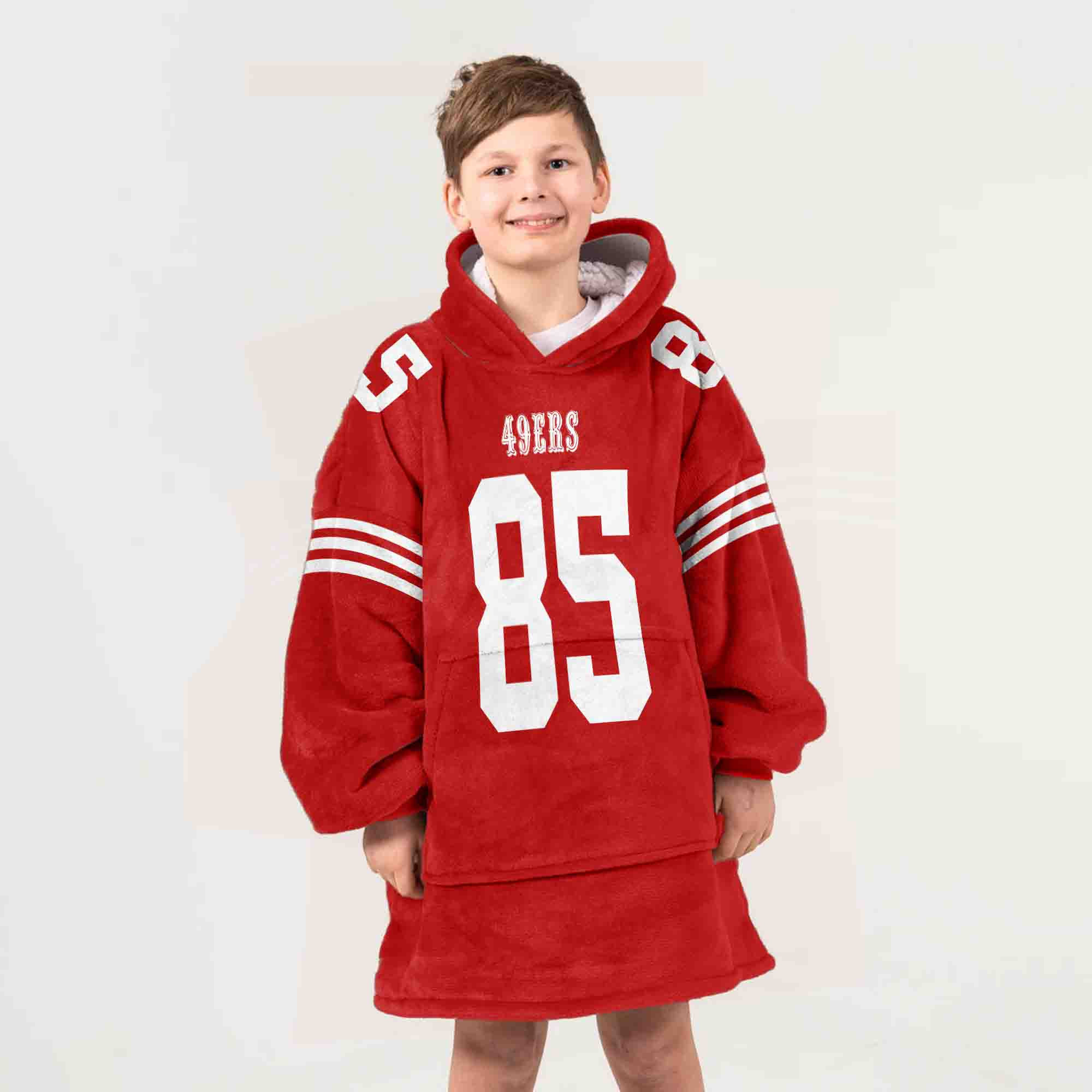 Adult G.K 85 San Francisco 49ers Football Unisex Blanket Hoodie