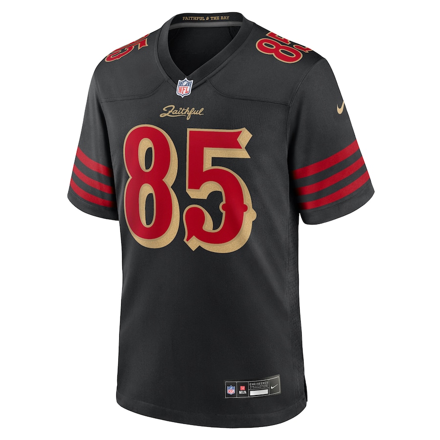 Youth George Kittle #85 San Francisco 49ers 2025 Rivalries Collection Game Jersey - Black