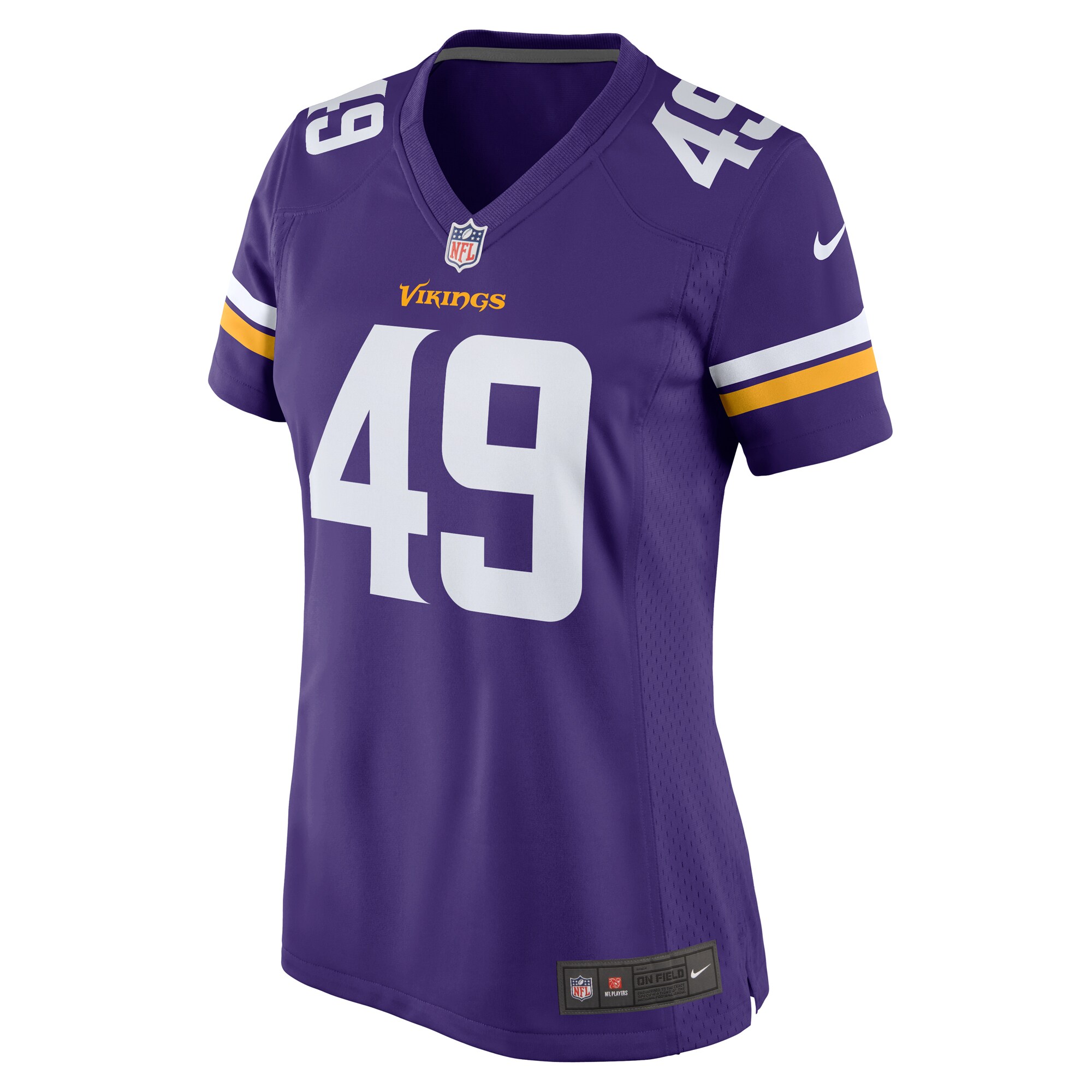 Tanner Vallejo Minnesota Vikings Women's Team Game Jersey - Purple