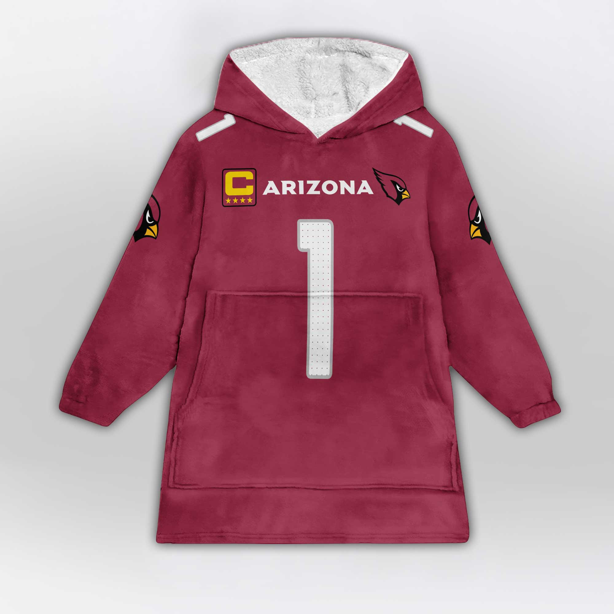 Kid 1 Arizona Football Unisex Blanket Hoodie