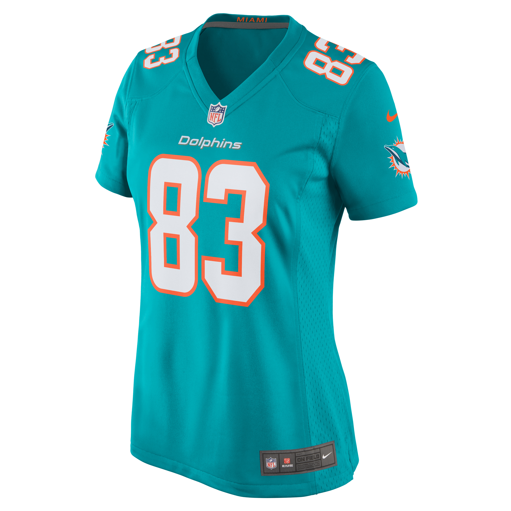 Raleigh Webb Miami Dolphins Women's Team Game Jersey -  Aqua