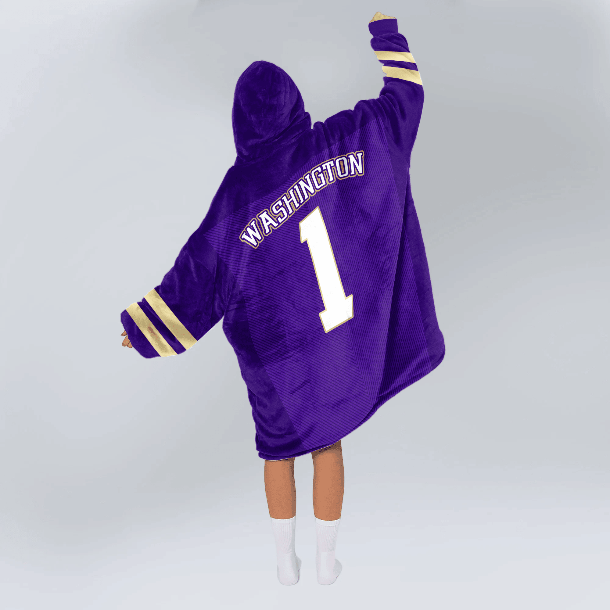 Adult 1 Washington Football Unisex Blanket Hoodie