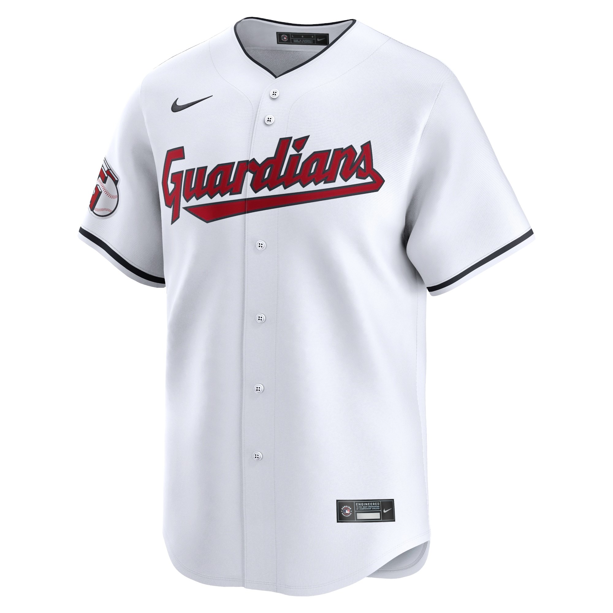 Men's Cleveland Guardians Brayan Rocchio  White Home Limited Player Jersey