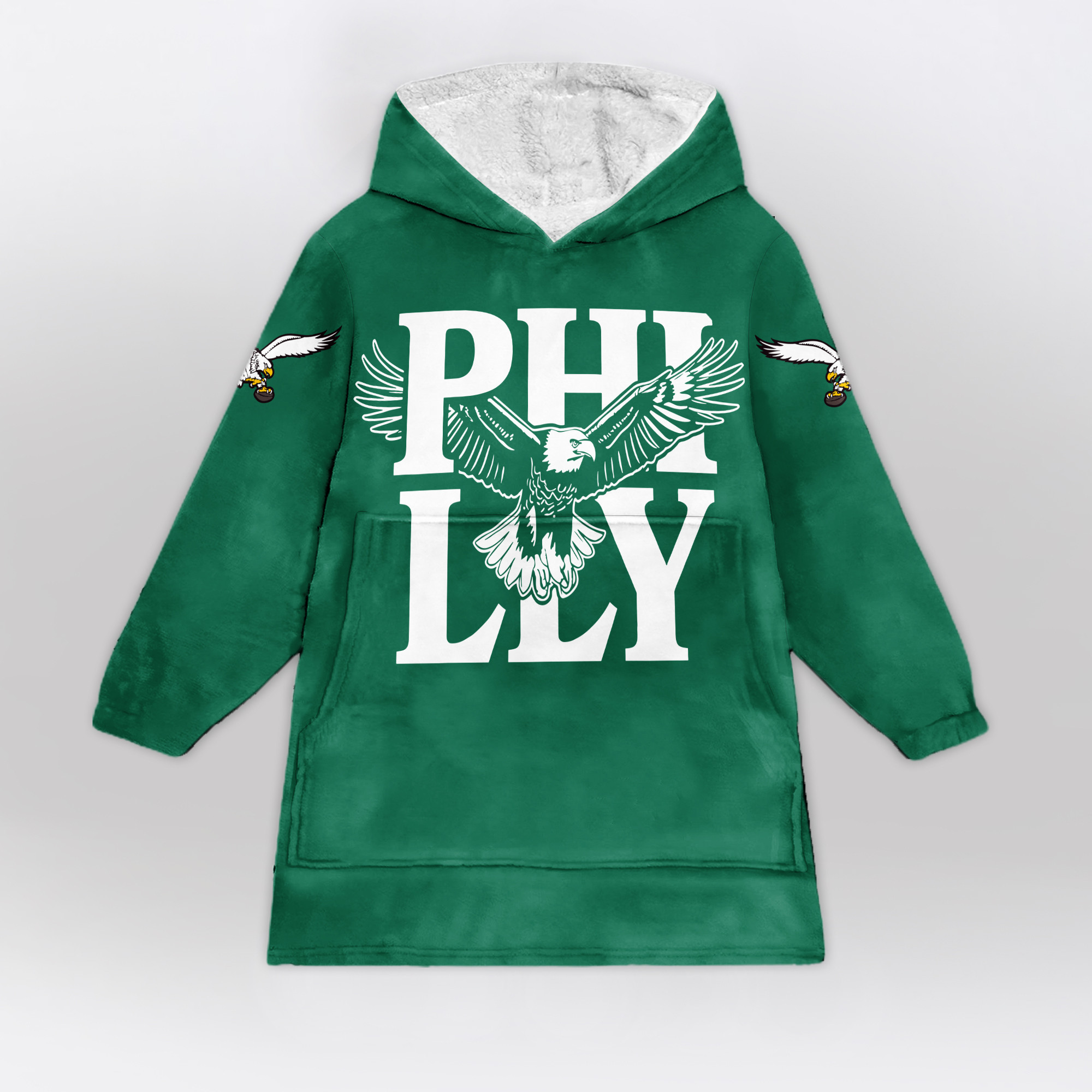 Adult Bird Gang Philadelphia Football Unisex Blanket Hoodie