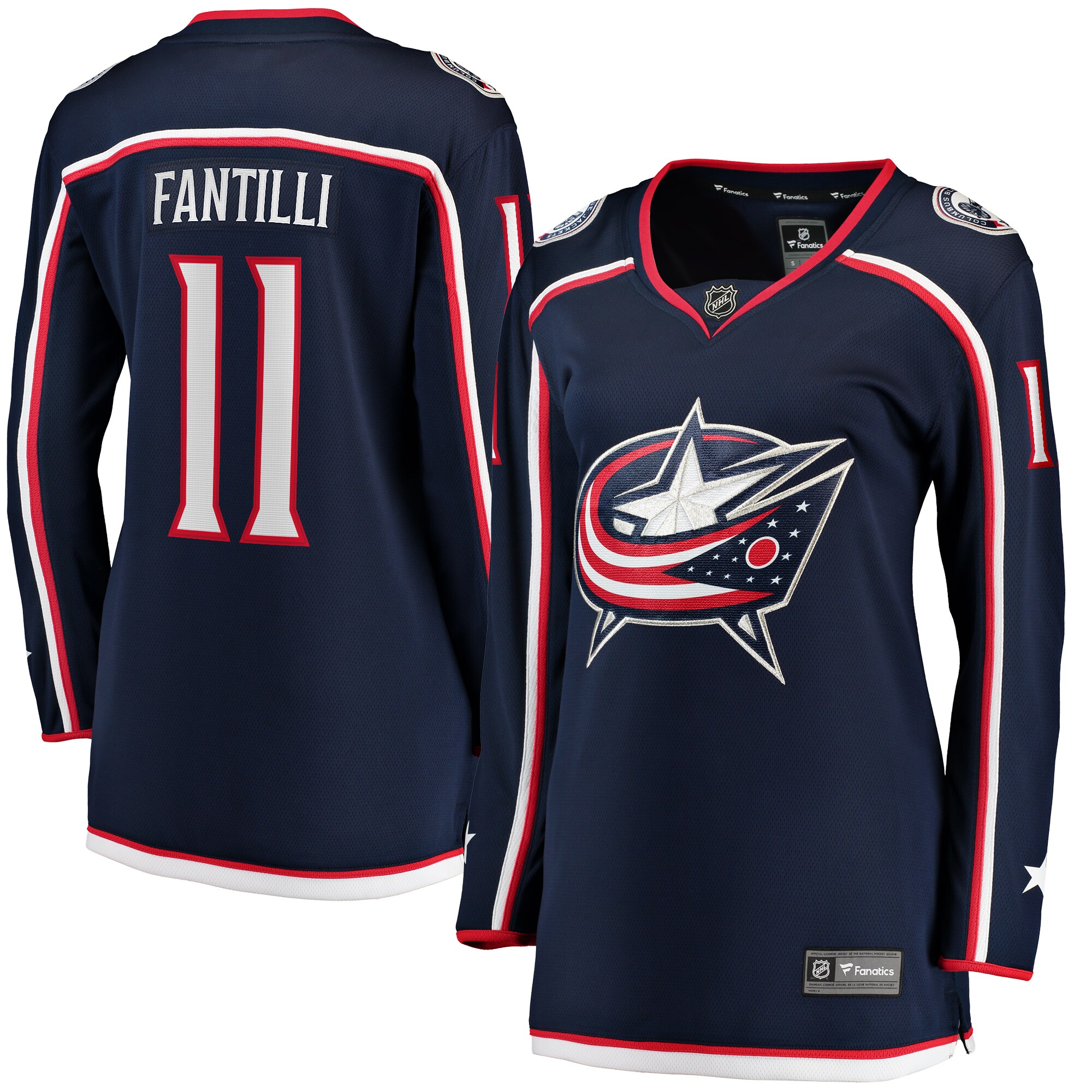 Adam Fantilli Columbus Blue Jackets Women's Home Breakaway Player Jersey - Navy