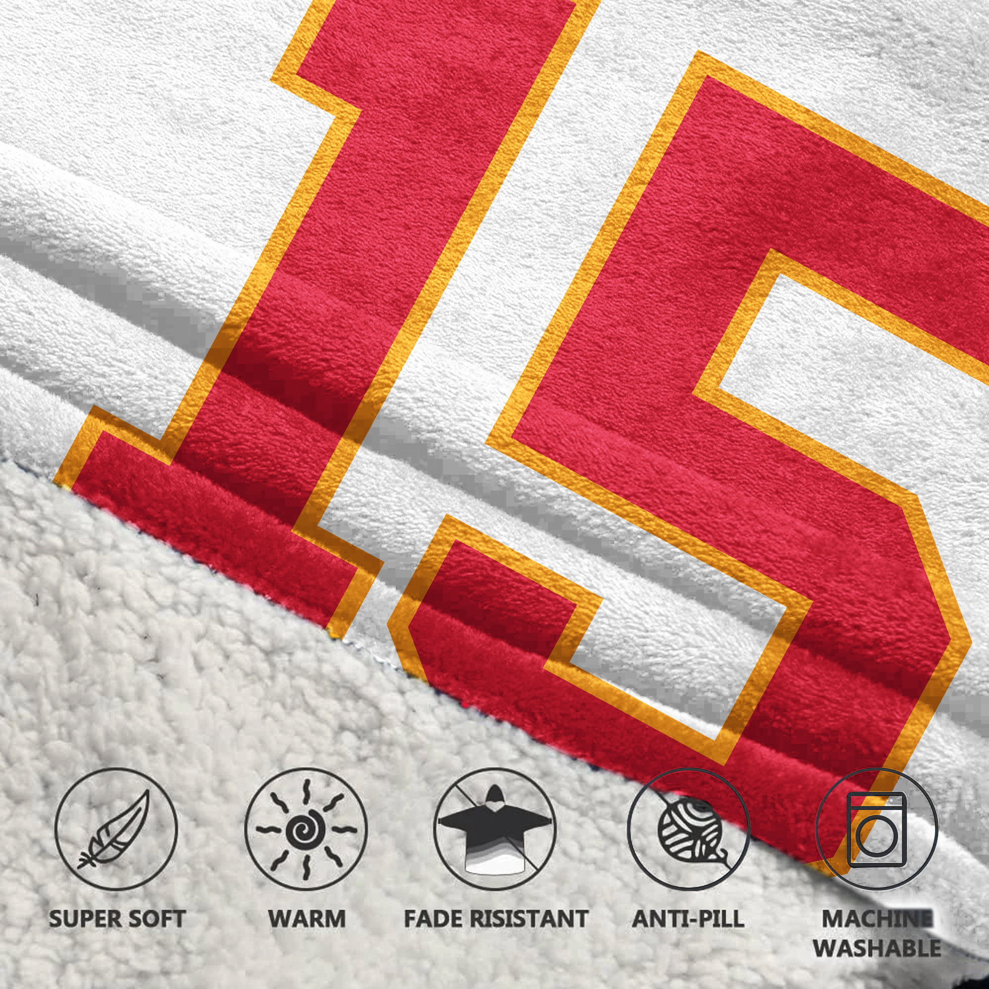 Adult PM 15 Kansas City Football Unisex Blanket Hoodie