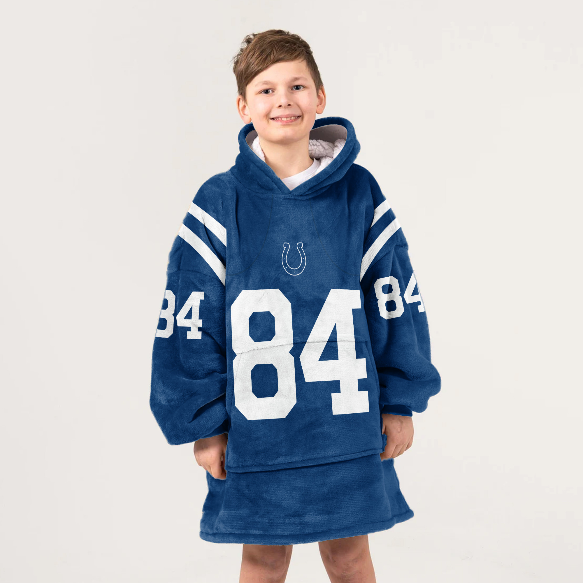 Kid 84 Indianapolis Football Unisex Blanket Hoodie