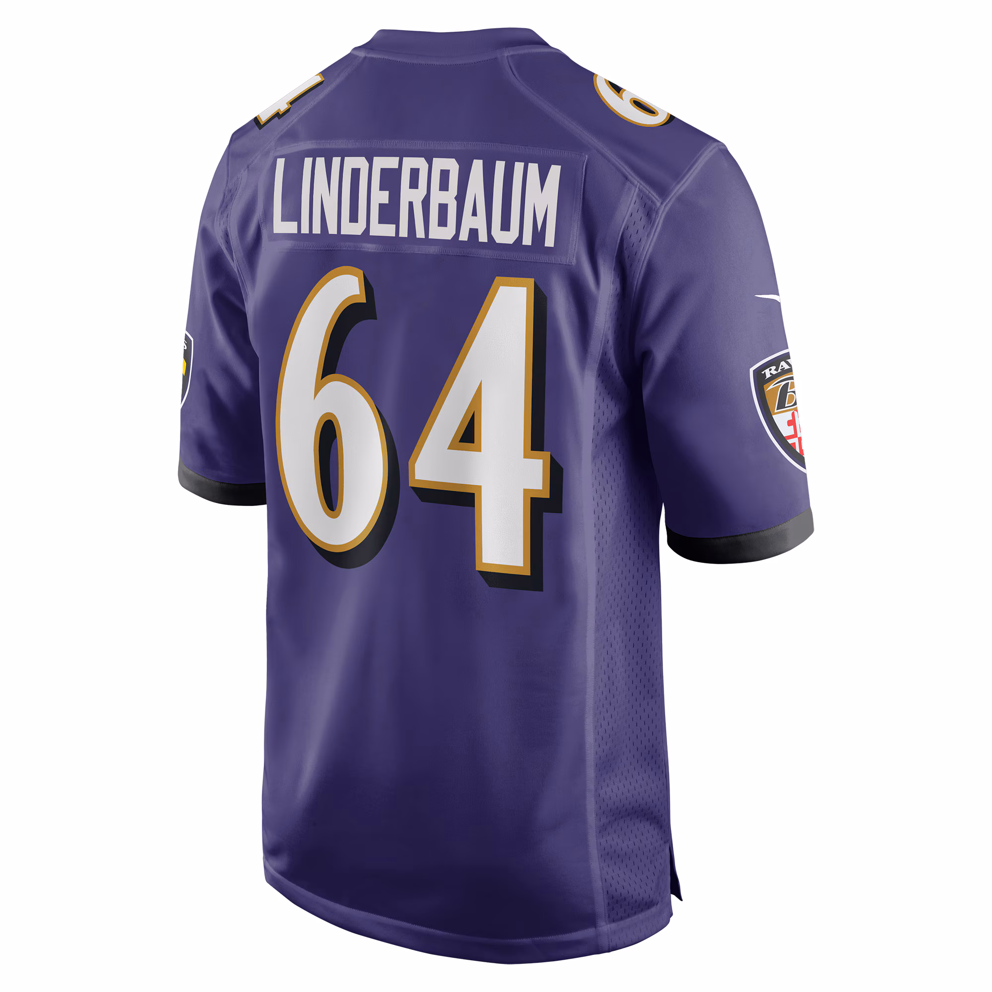 Tyler Linderbaum Baltimore Ravens Player Game Jersey - Purple
