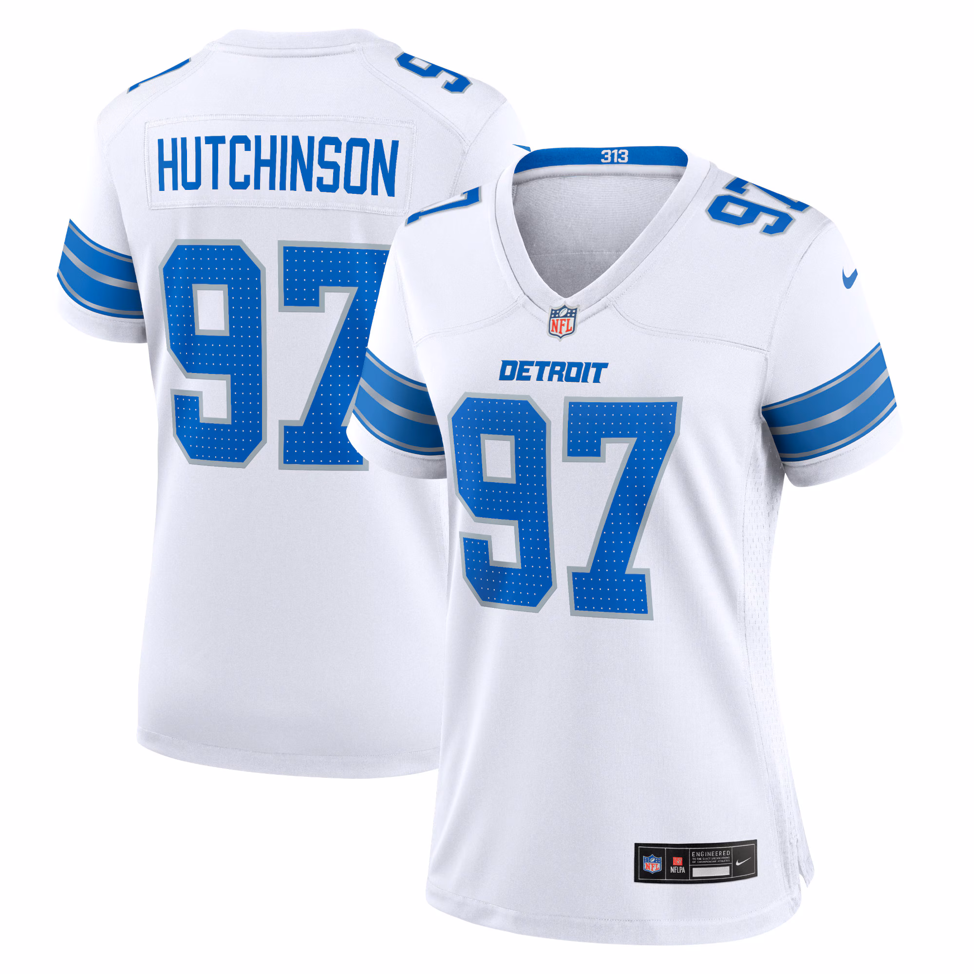 Aidan Hutchinson Detroit Lions Women's Alternate Game Jersey - Blue