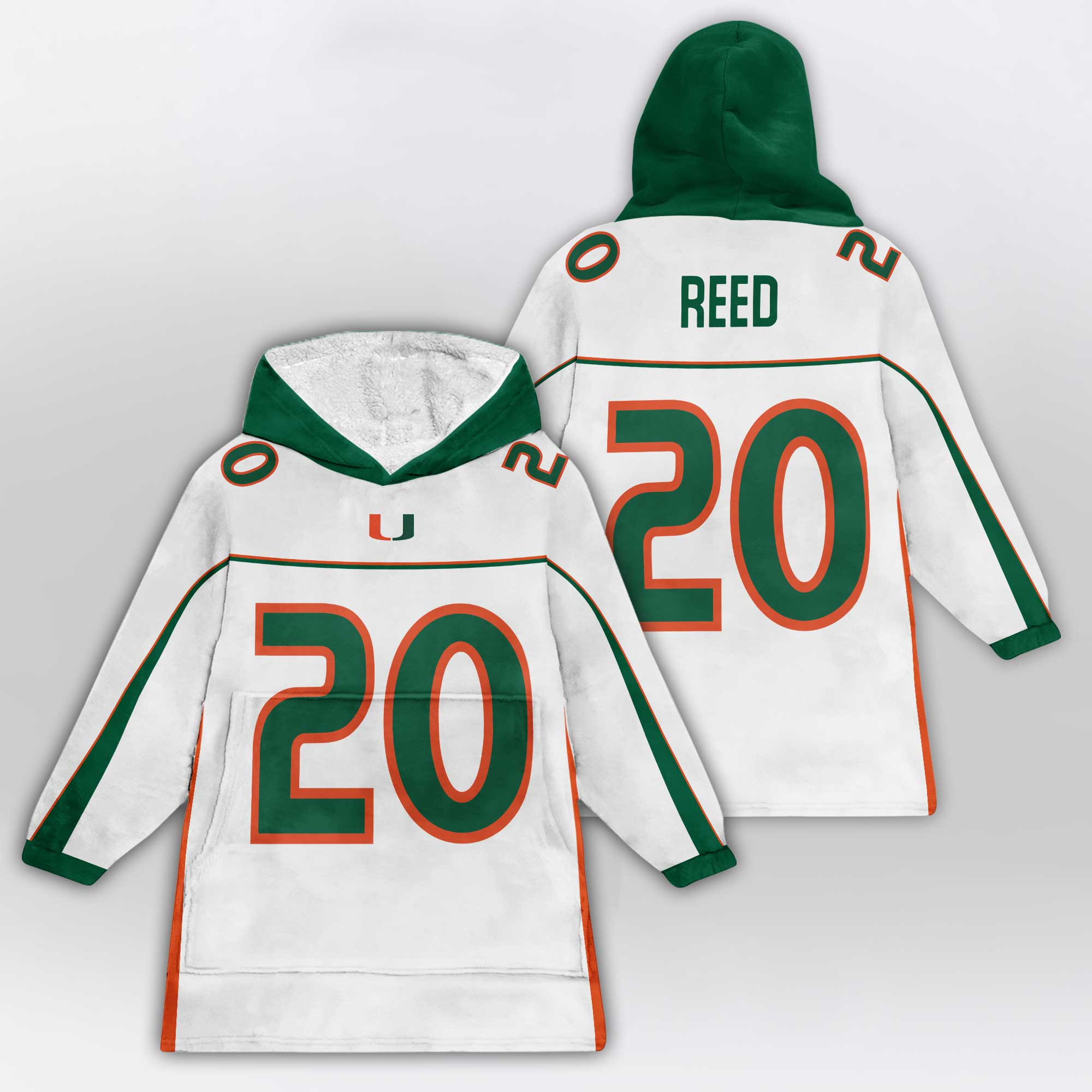 Kid 20 Miami Football Unisex Blanket Hoodie