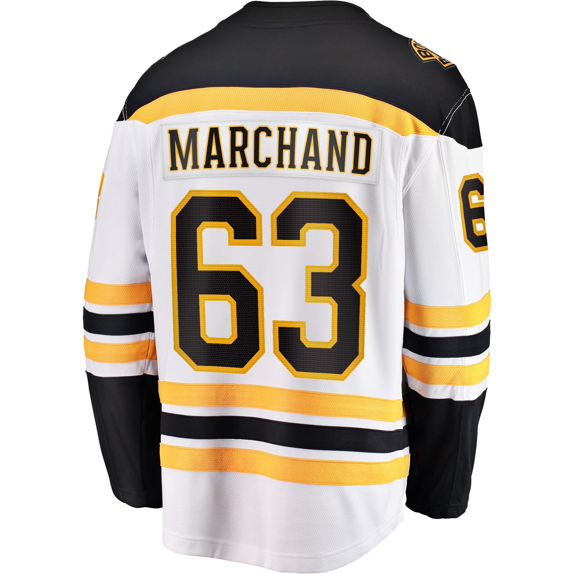 Brad Marchand Boston Bruins Away Premier Breakaway Player Jersey - White