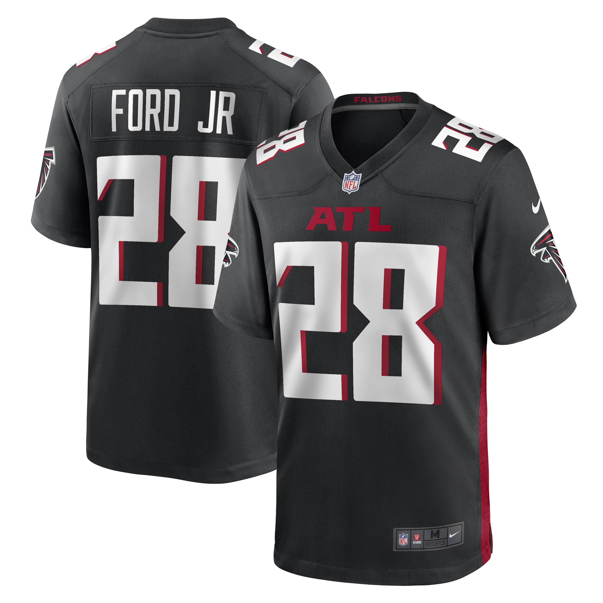Mike Ford Atlanta Falcons  Game Player Jersey - Black