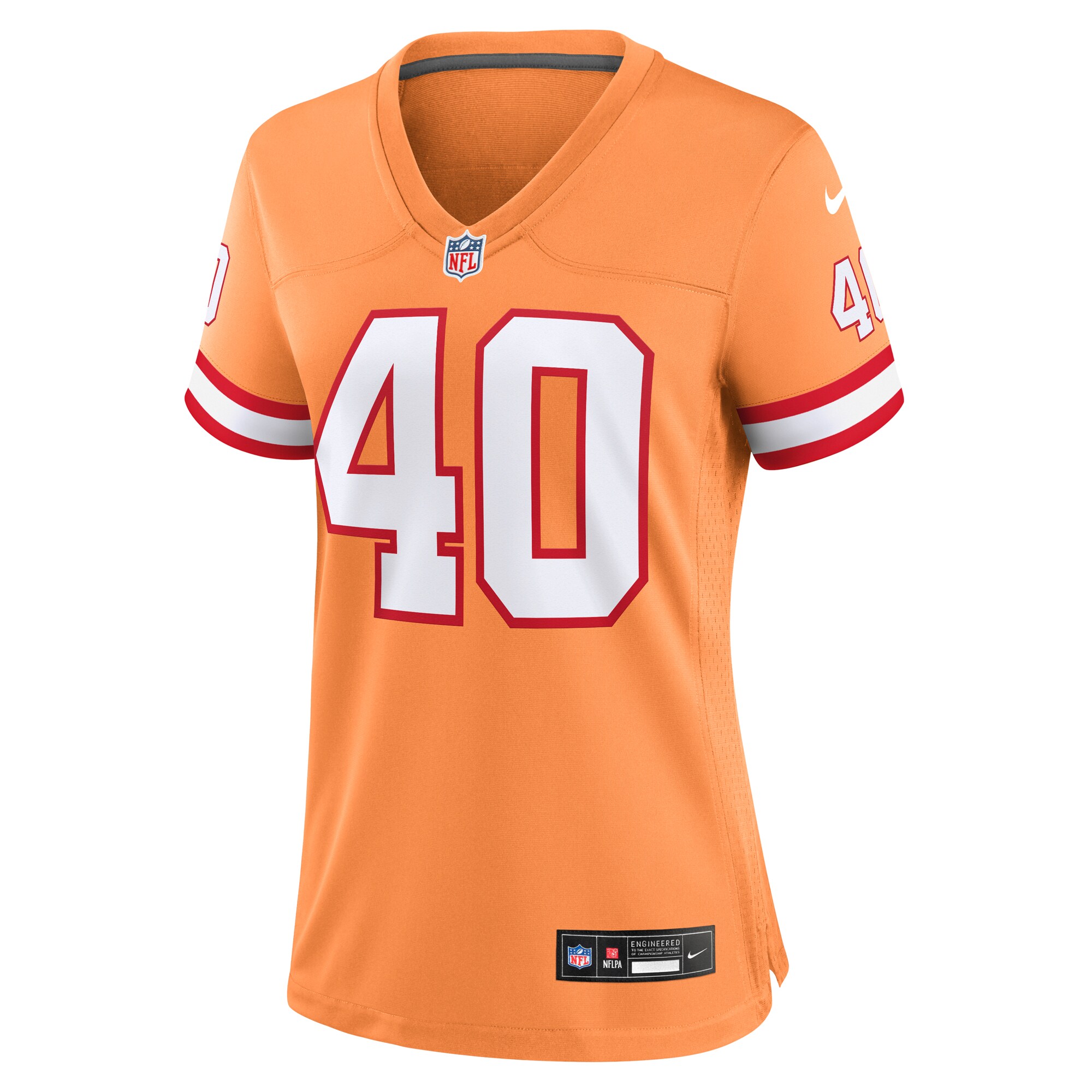Mike Alstott Tampa Bay Buccaneers Women's Throwback Game Jersey - Orange