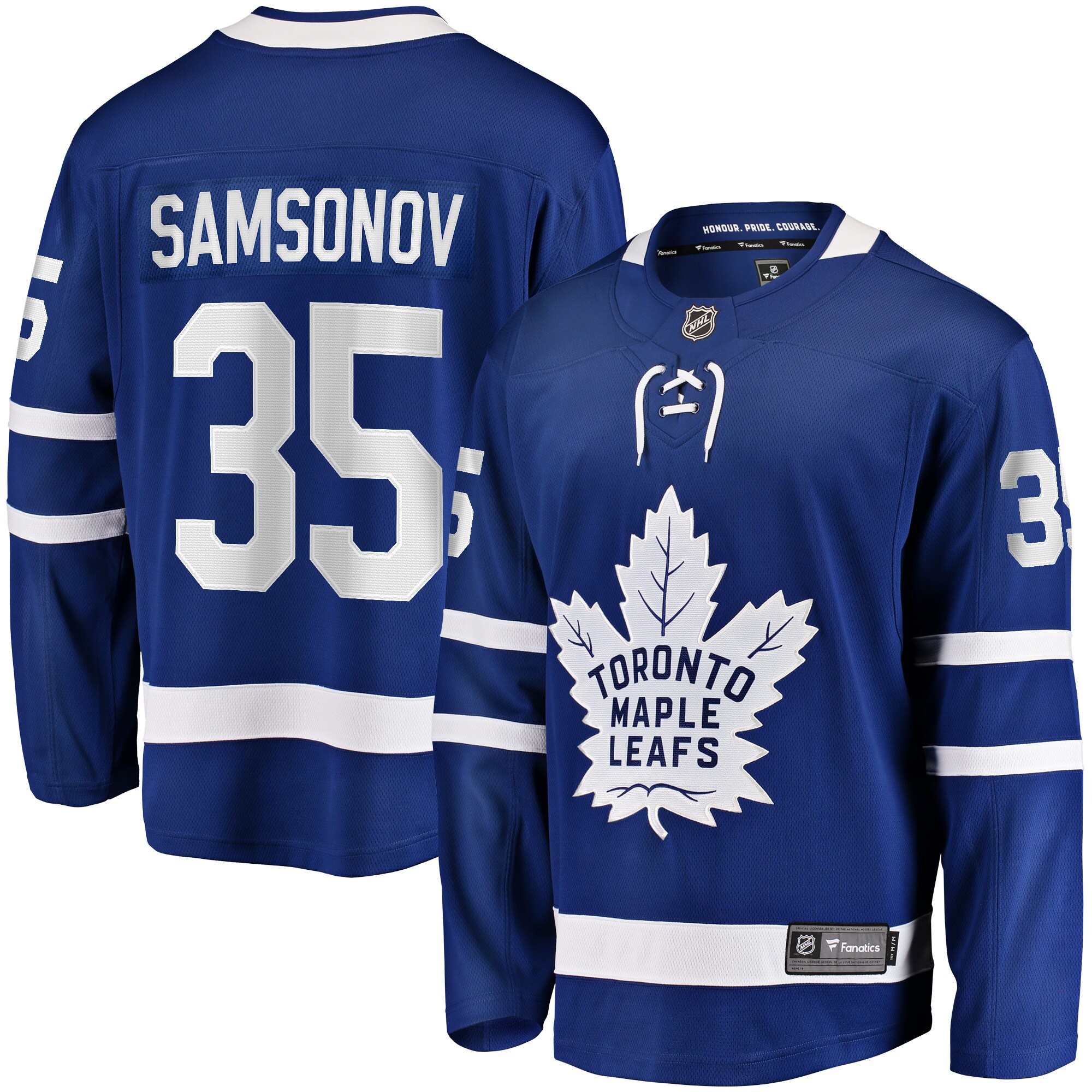 Ilya Samsonov Toronto Maple Leafs Home Breakaway Player Jersey - Blue