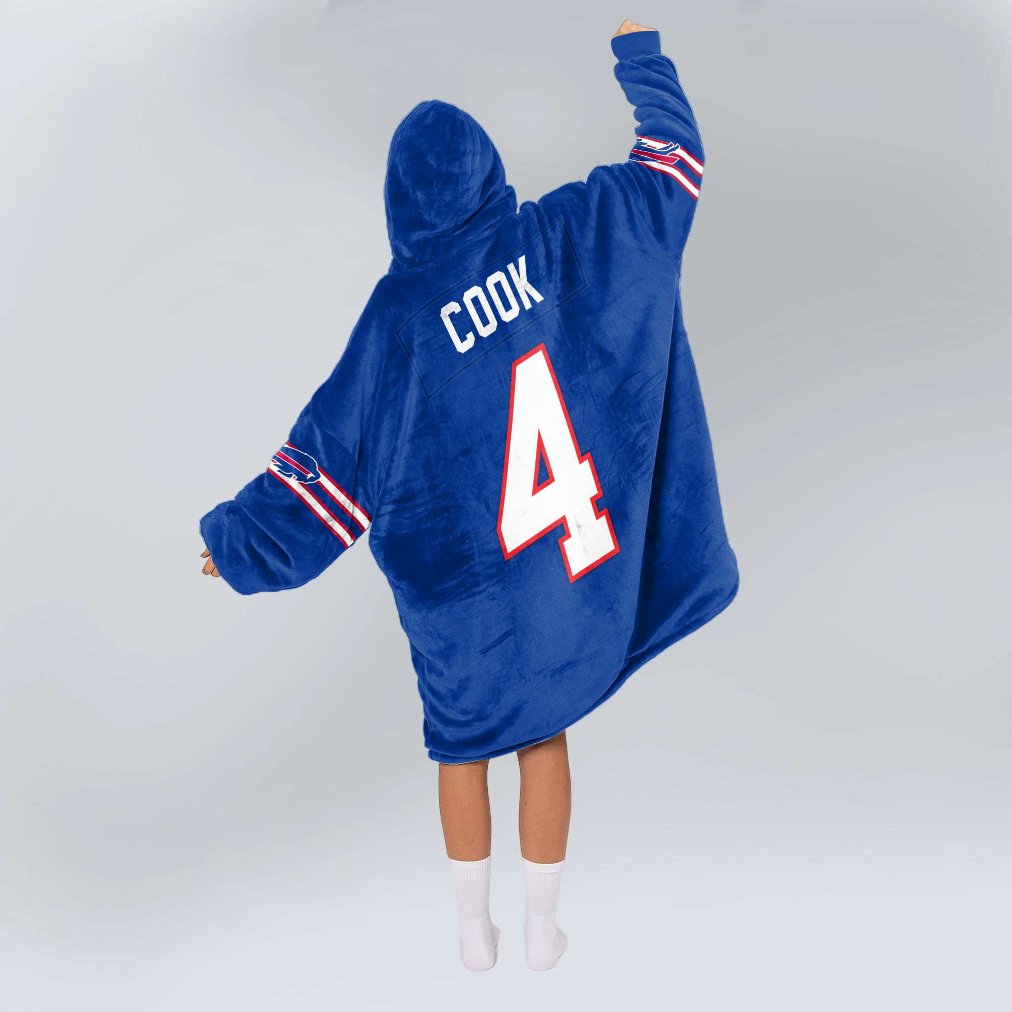 Adult No 4 - Cook - Bills Football Unisex Blanket Hoodie