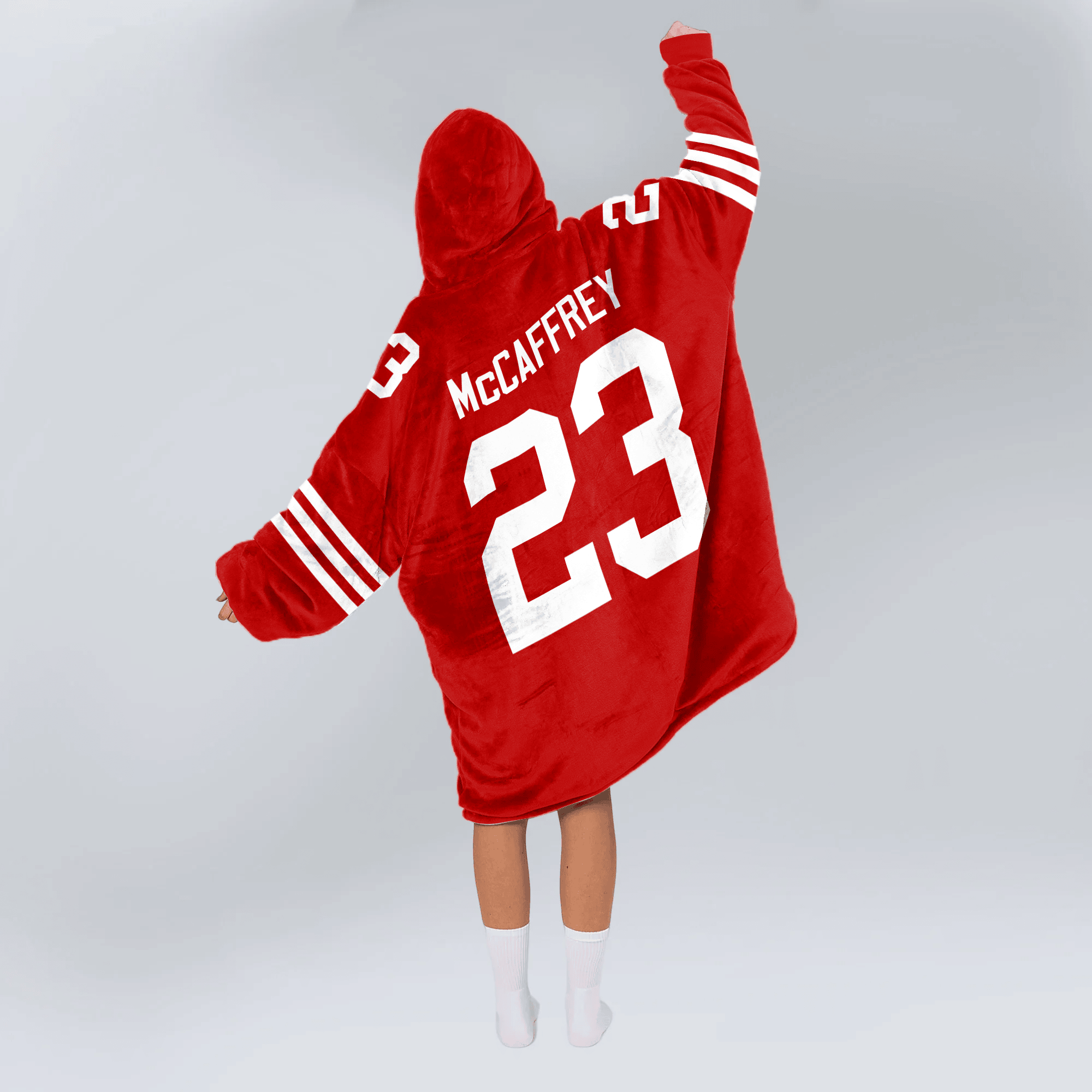 Adult C.M 23 Captain San Francisco 49ers Football Unisex Blanket Hoodie