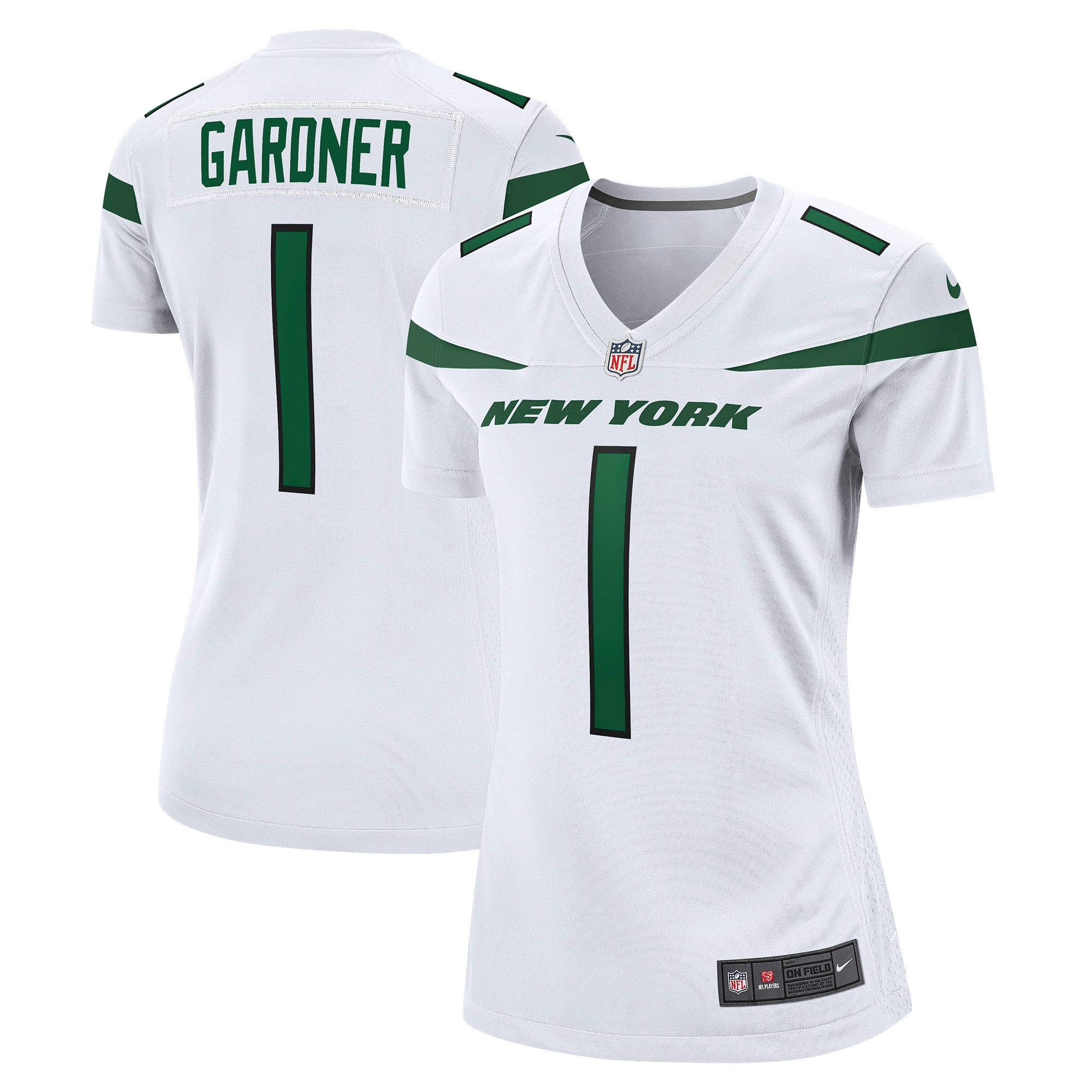 Ahmad Sauce Gardner New York Jets  Women's Game Jersey - White