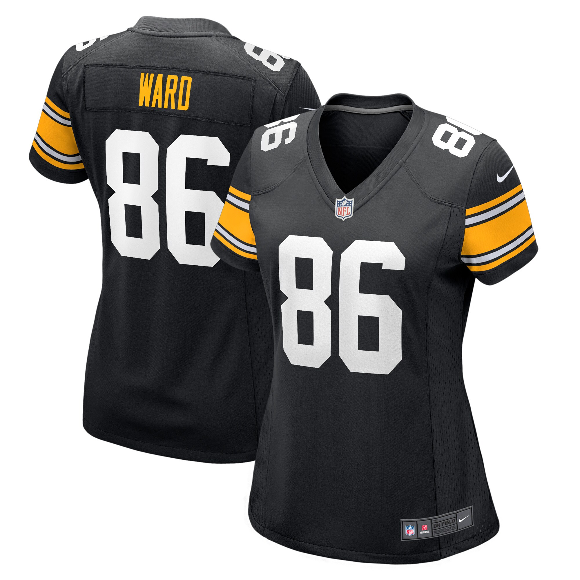 Hines Ward Pittsburgh Steelers Women's Retired Player Jersey - Black