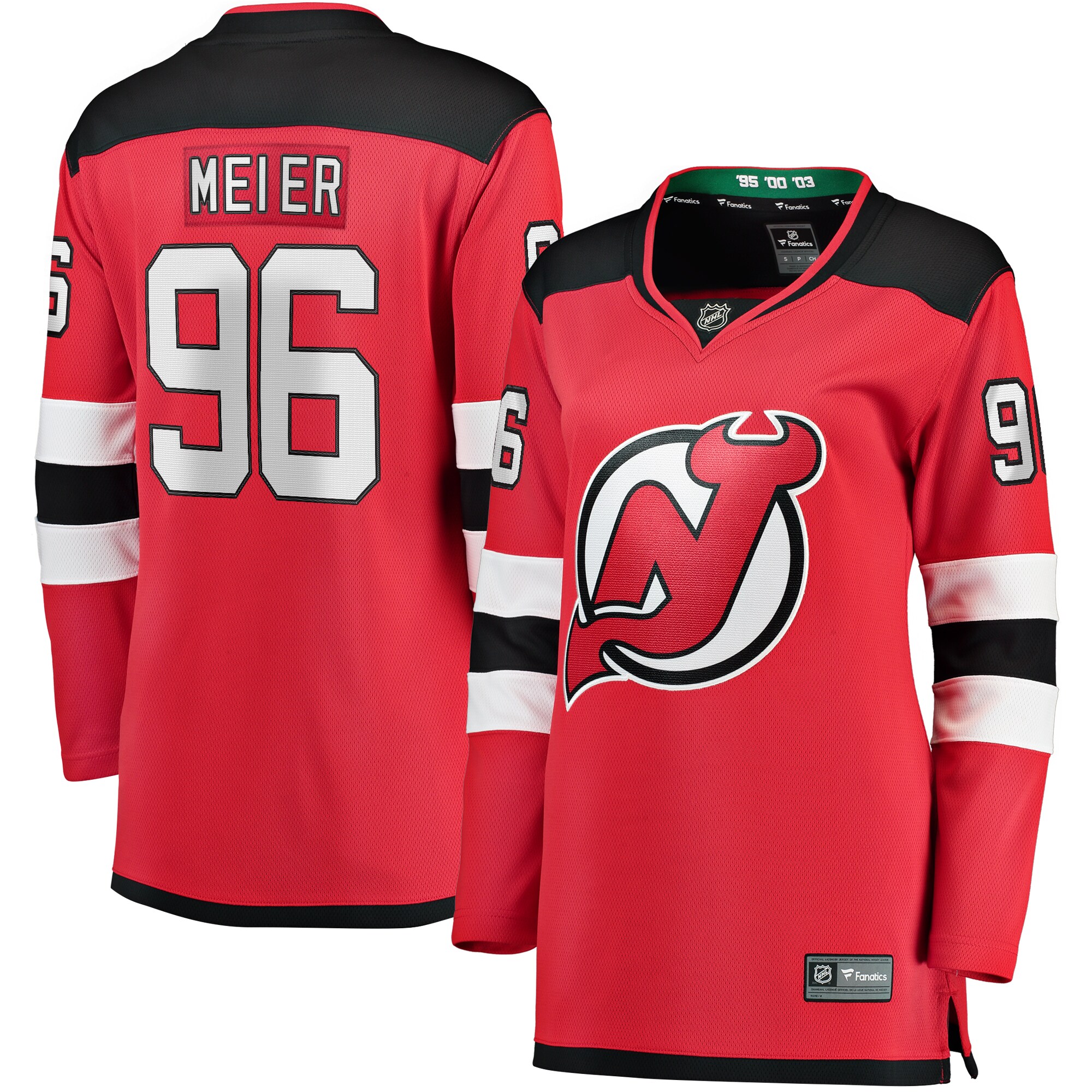 Timo Meier New Jersey Devils Women's Home Breakaway Jersey - Red