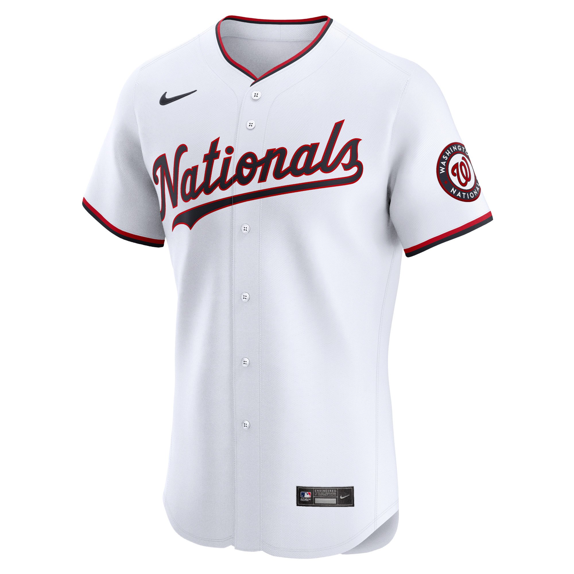 Men's Washington Nationals Luis Garcia  White Home Elite Player Jersey