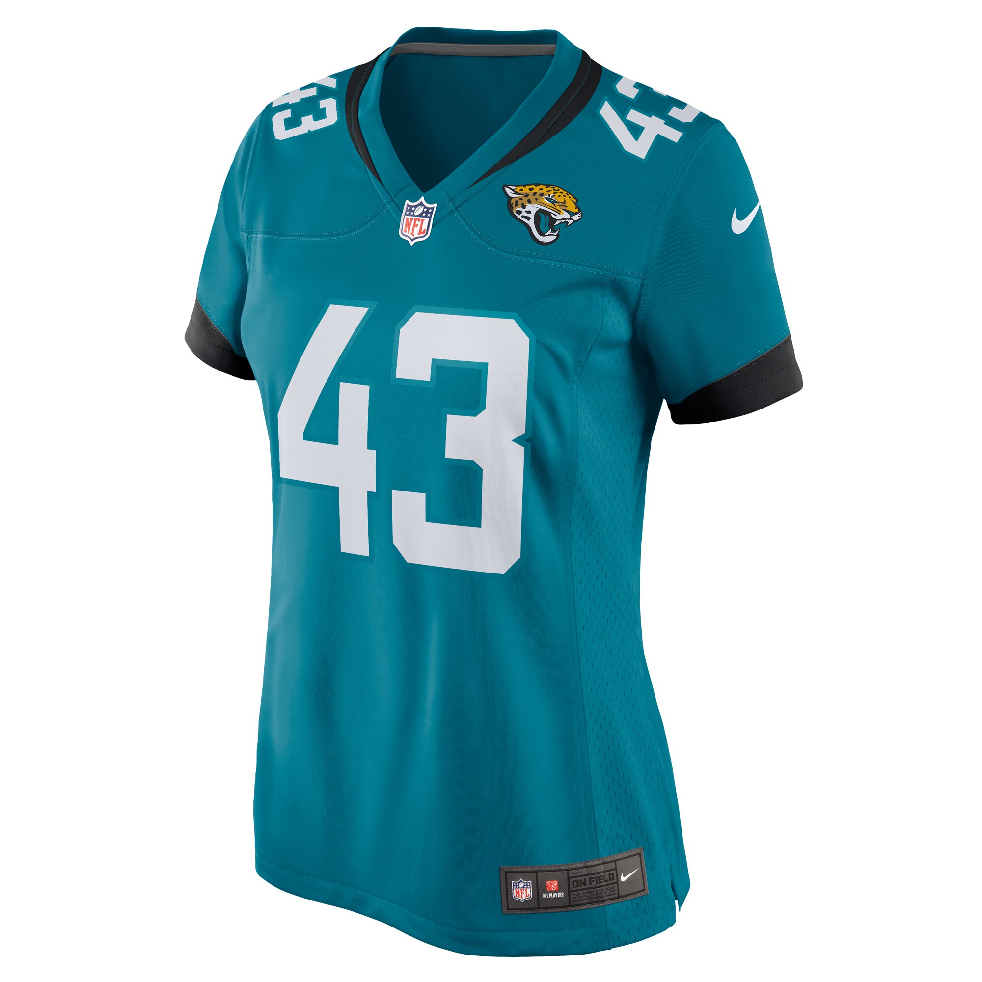 Derek Parish Jacksonville Jaguars Women's  Game Jersey -  Teal