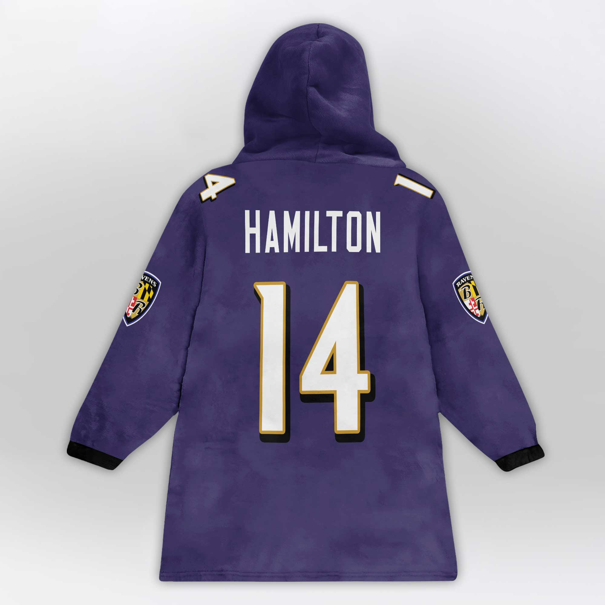 Kid 14 Baltimore Football Unisex Blanket Hoodie