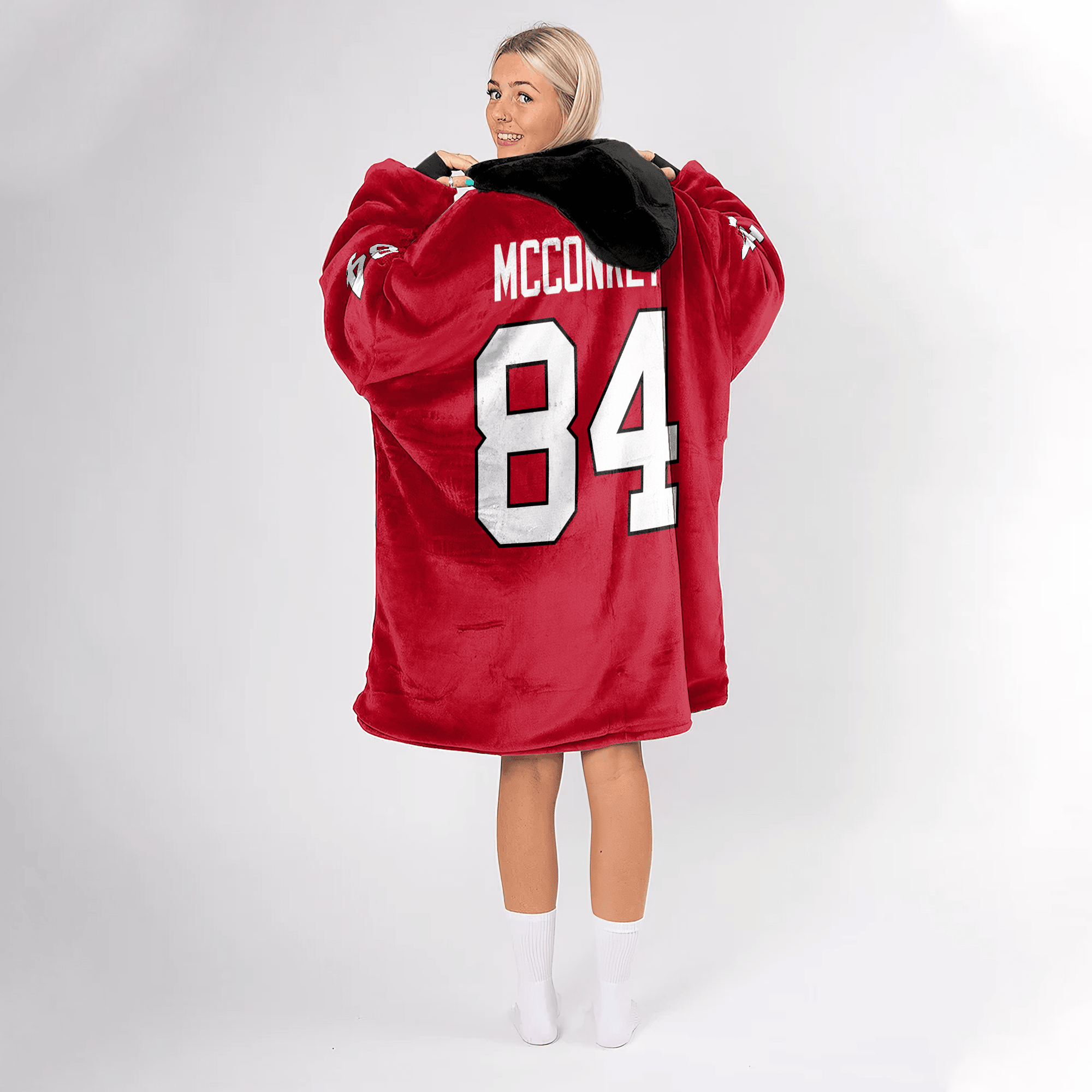 Adult L.M 84 Georgia Football Unisex Blanket Hoodie