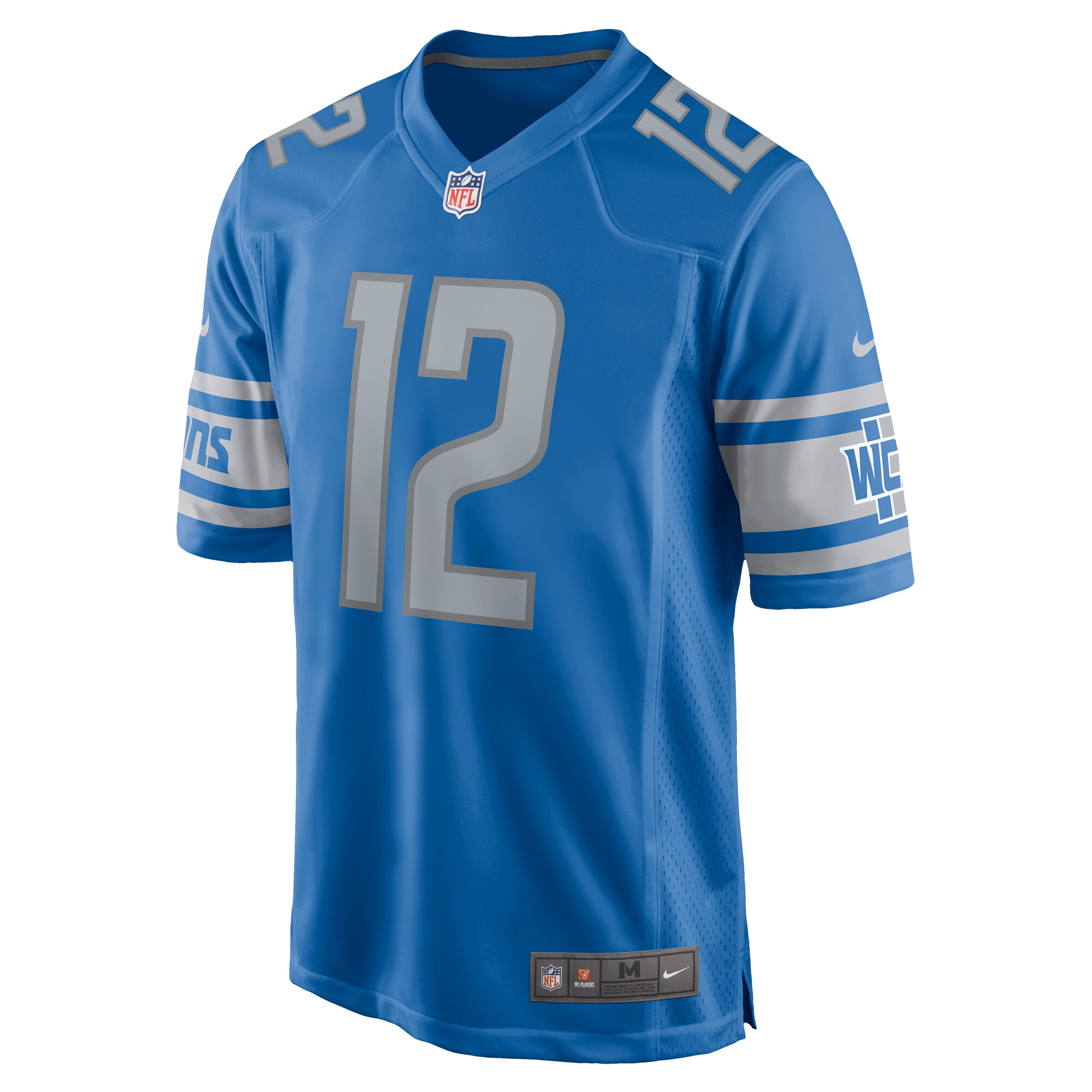 Steven Montez Detroit Lions  Home Game Player Jersey - Blue
