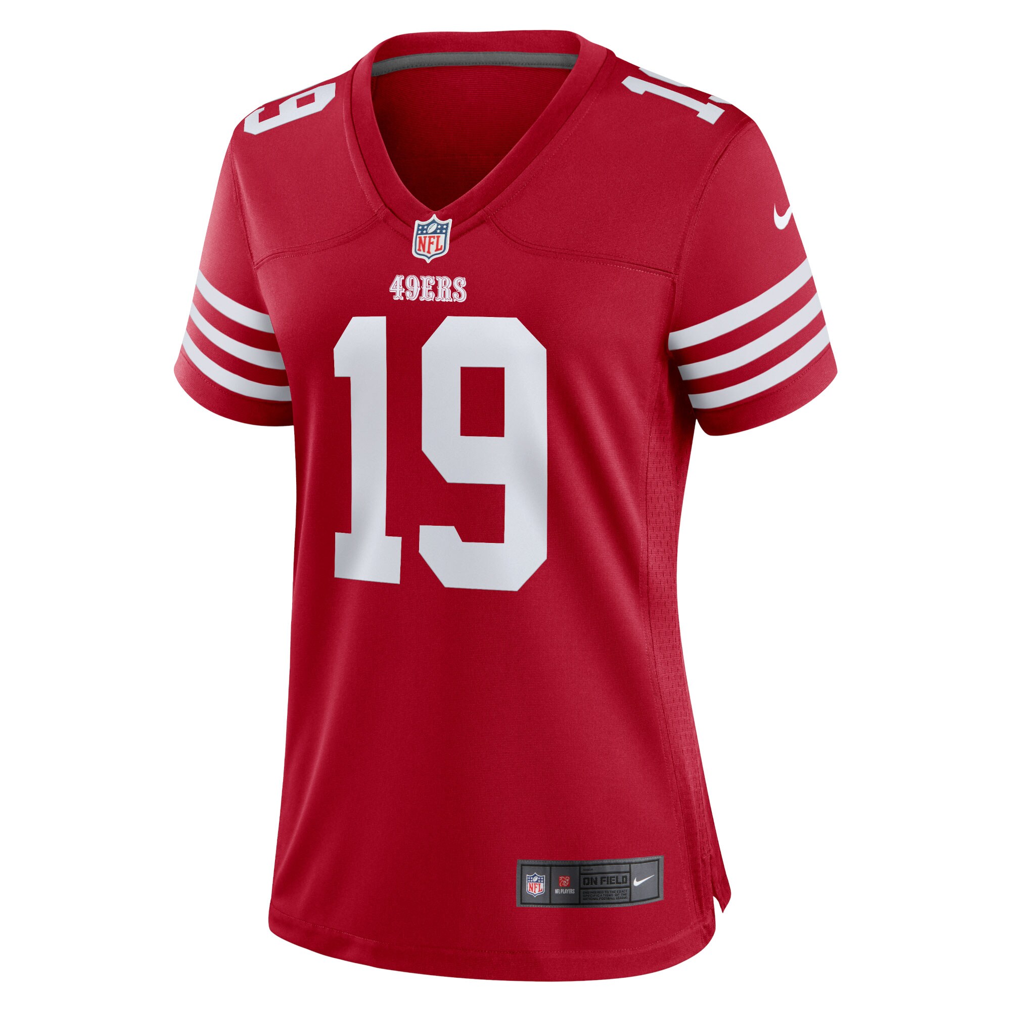 Deebo Samuel San Francisco 49ers  Women's Team Game Player Jersey - Scarlet