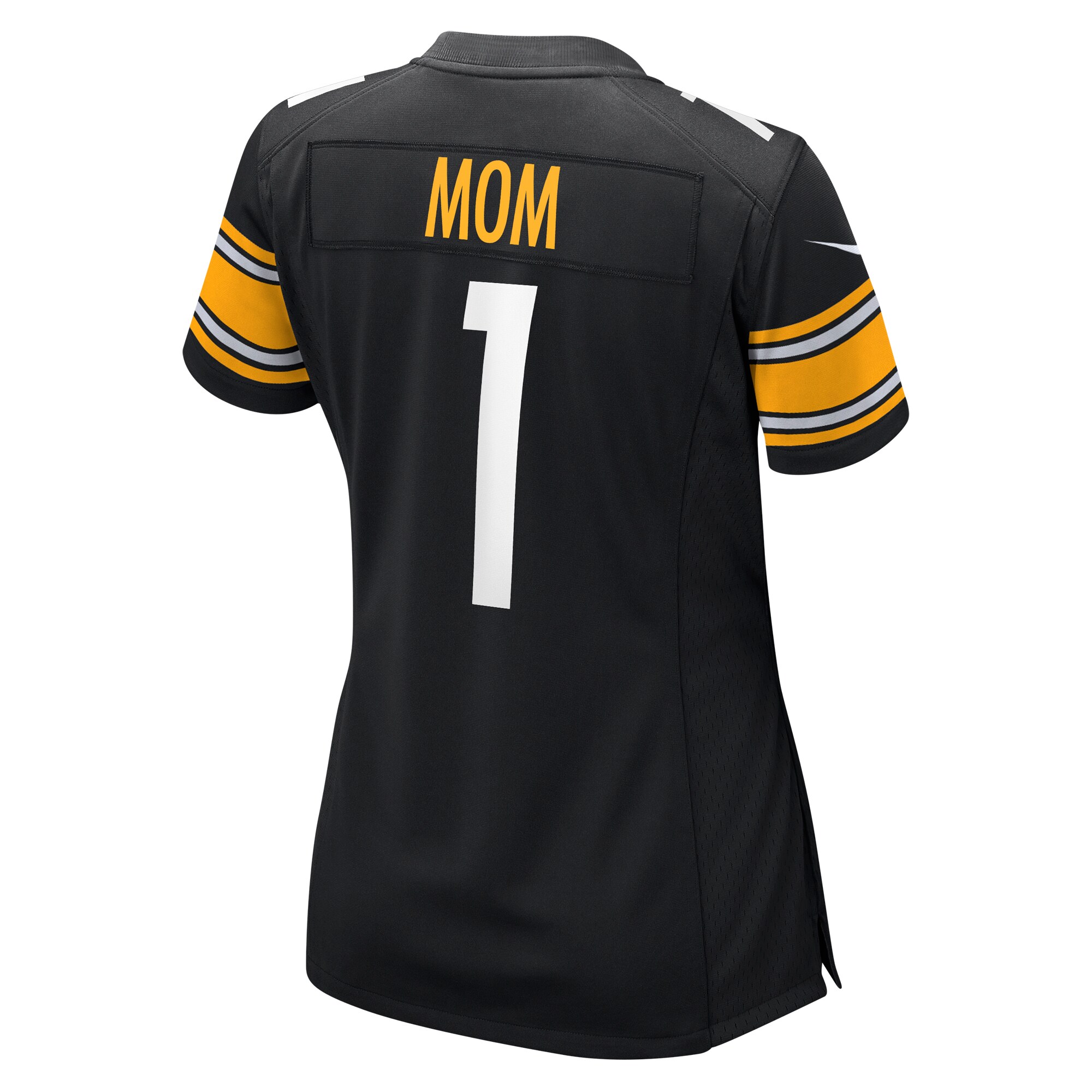 Number 1 Mom Pittsburgh Steelers  Women's Game Jersey - Black