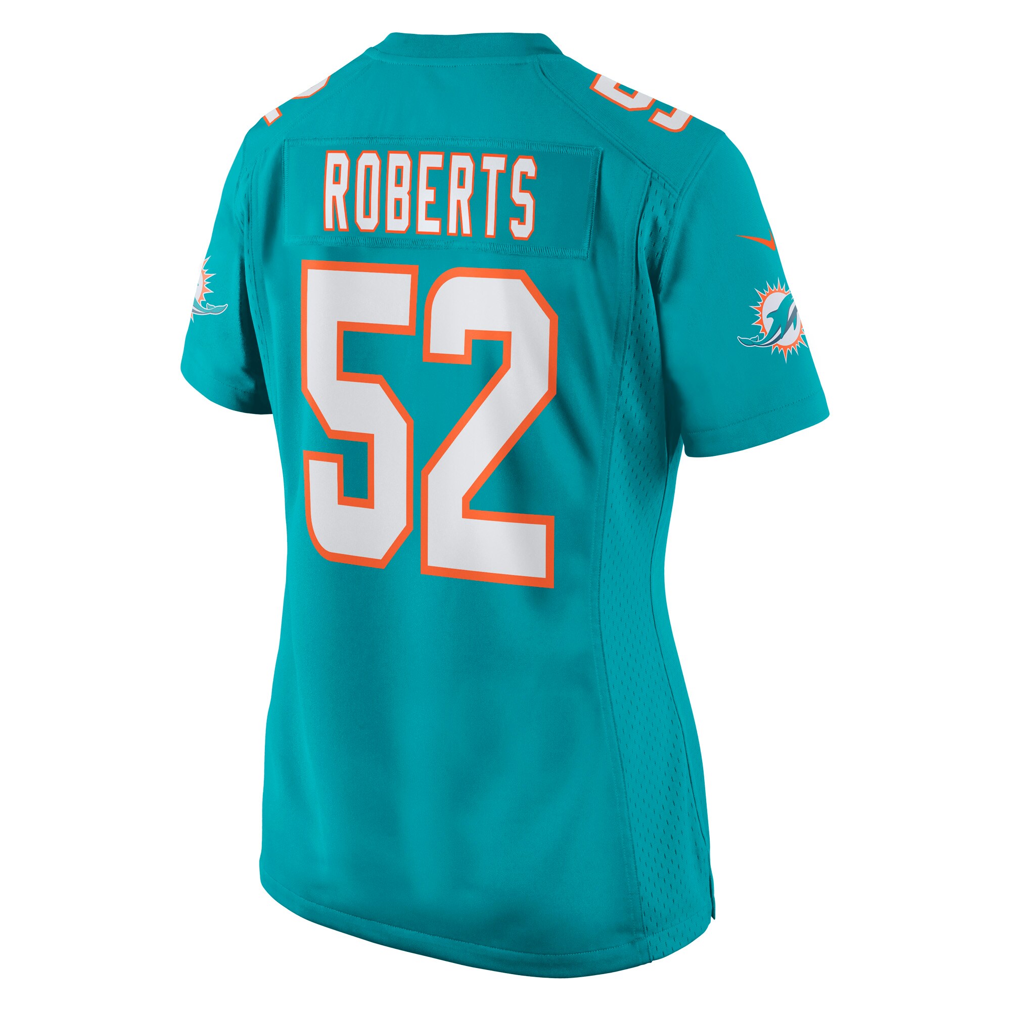 Elandon Roberts Miami Dolphins  Women's Game Player Jersey - Aqua