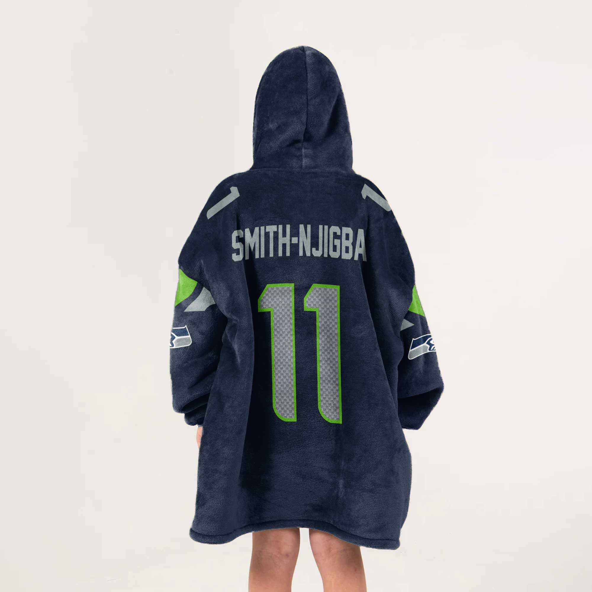 Kid 11 Seattle Football Unisex Blanket Hoodie