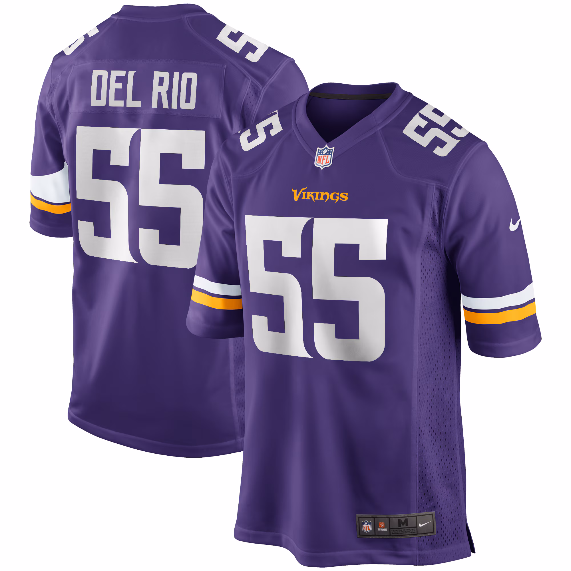 Jack Del Rio Minnesota Vikings Game Retired Player Jersey - Purple