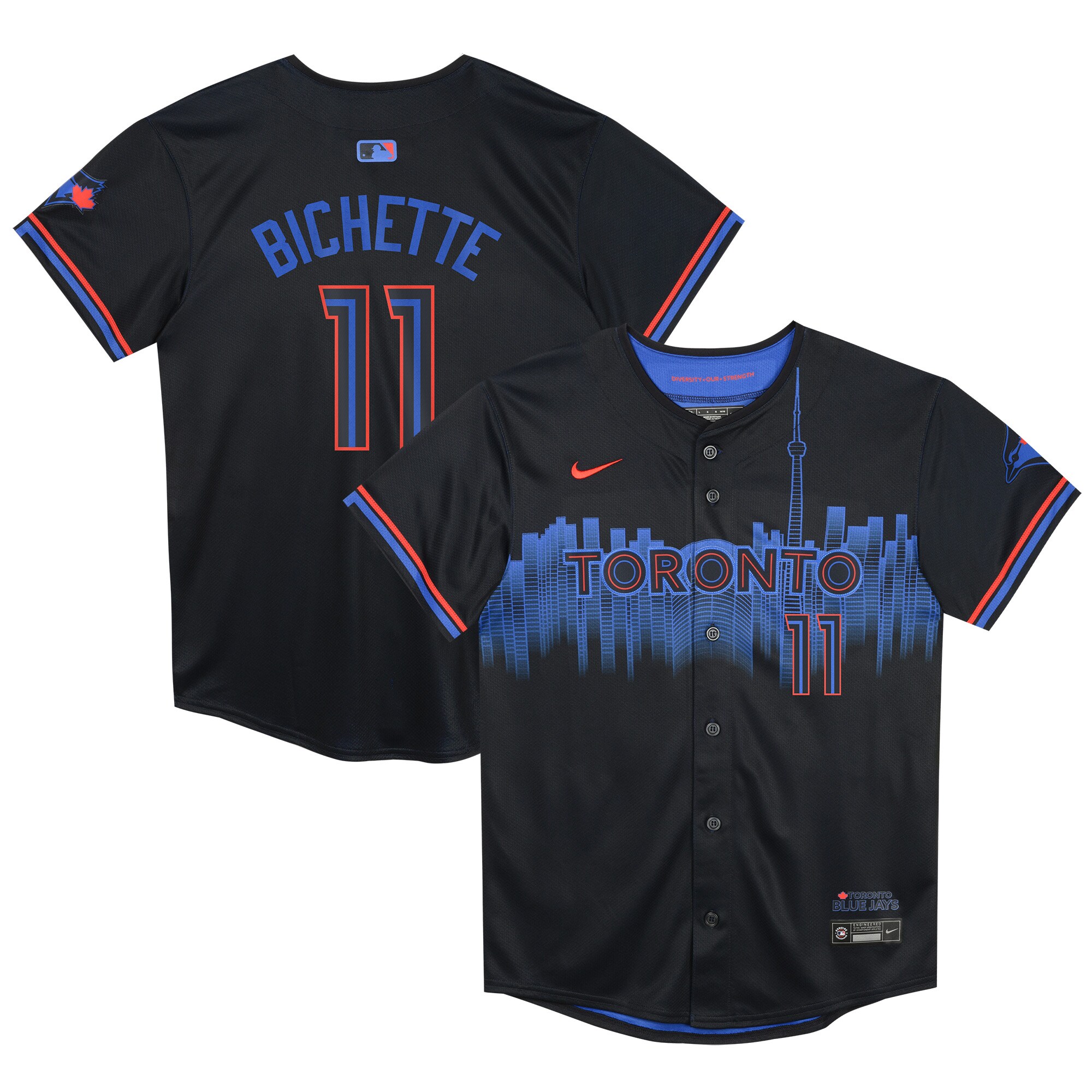 Bo Bichette #11 Toronto Blue Jays Preschool 2024 City Connect Limited Player Jersey - Navy