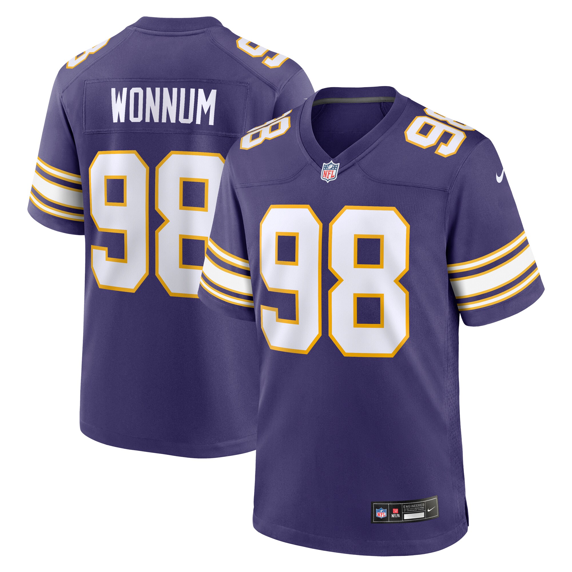 D.J. Wonnum Minnesota Vikings  Classic Player Game Jersey - Purple