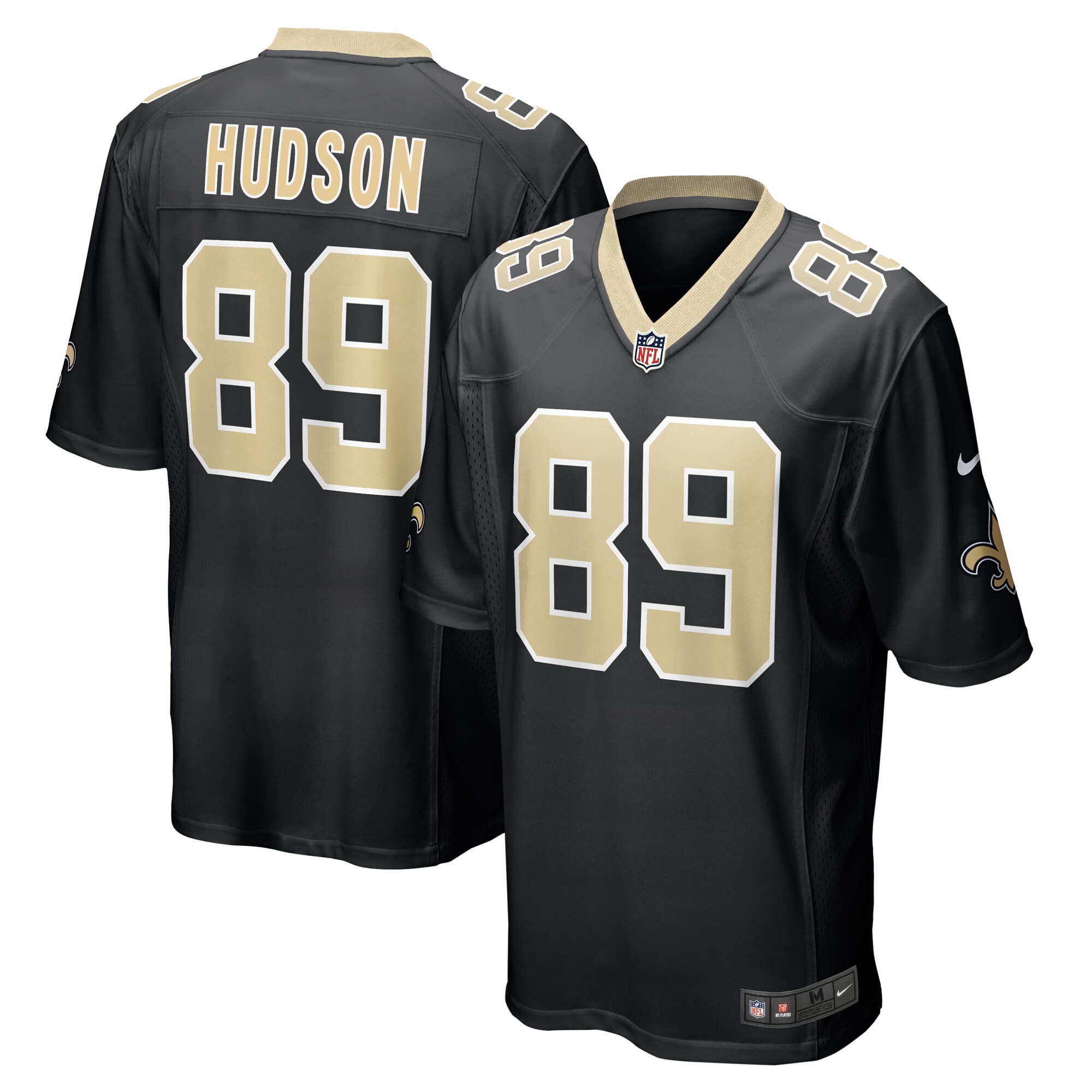 Tommy Hudson New Orleans Saints Team Game Jersey -  Black